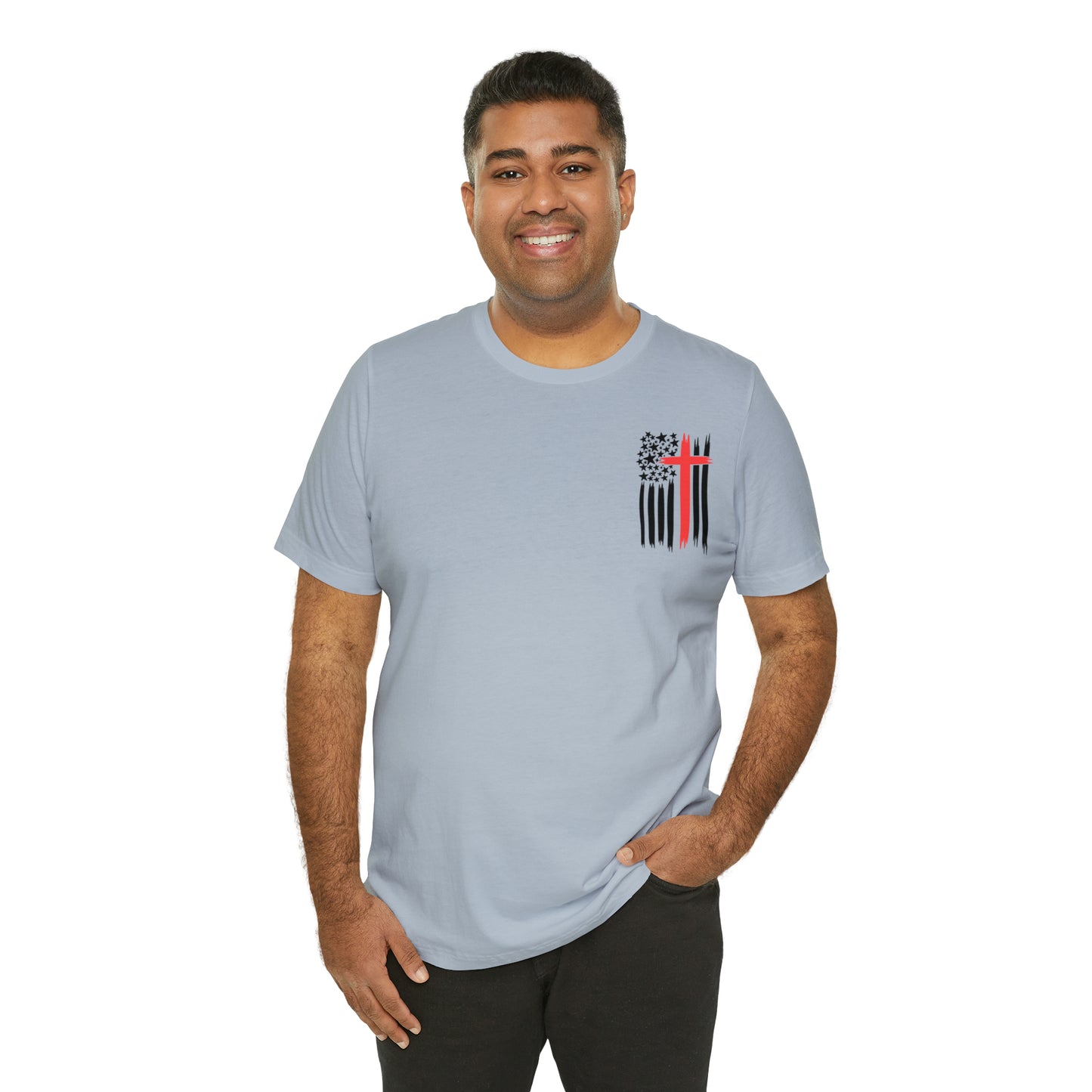 USA Flag (Valor Respect) - Jersey Short Sleeve Tee