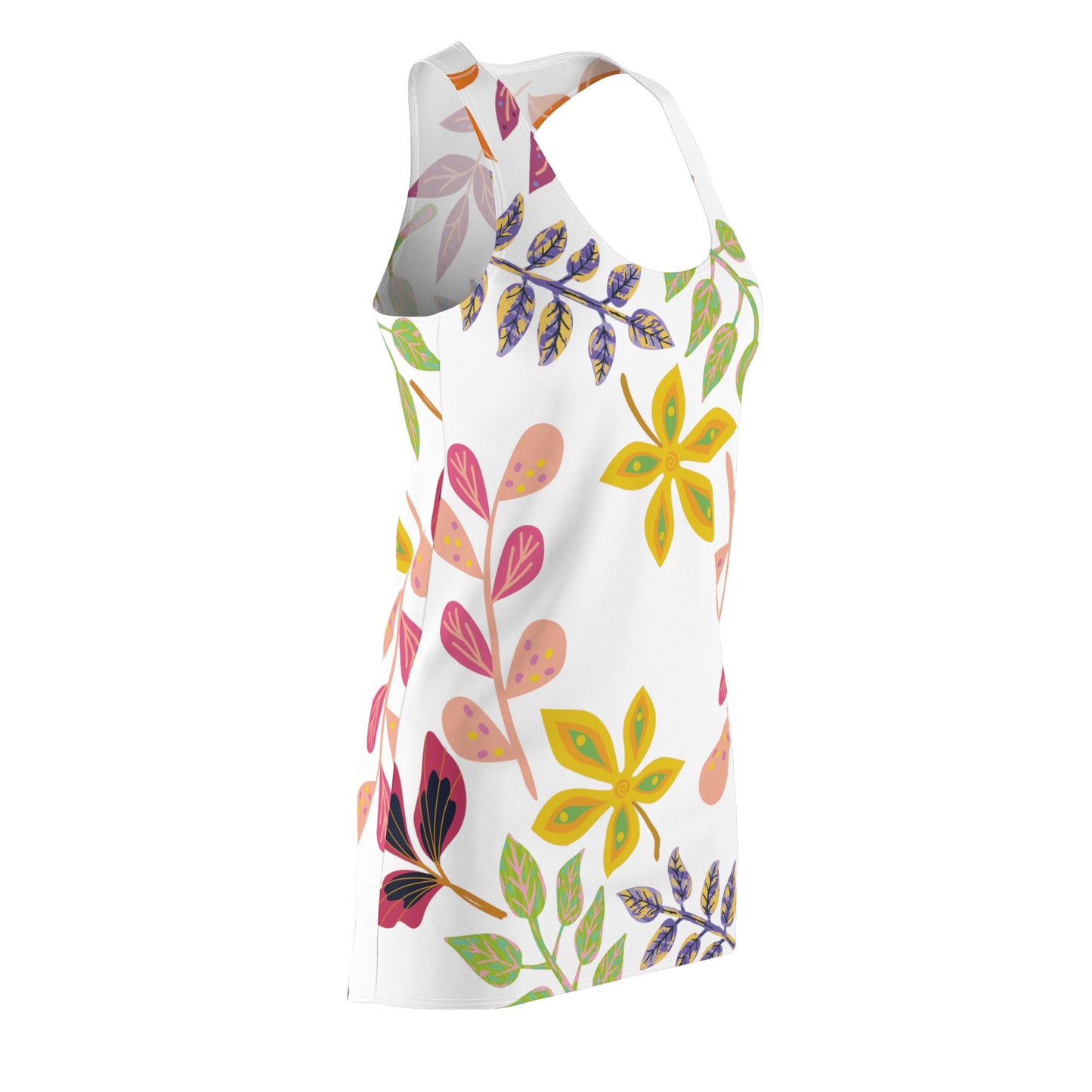 Leaves Cut & Sew Racerback Dress 01