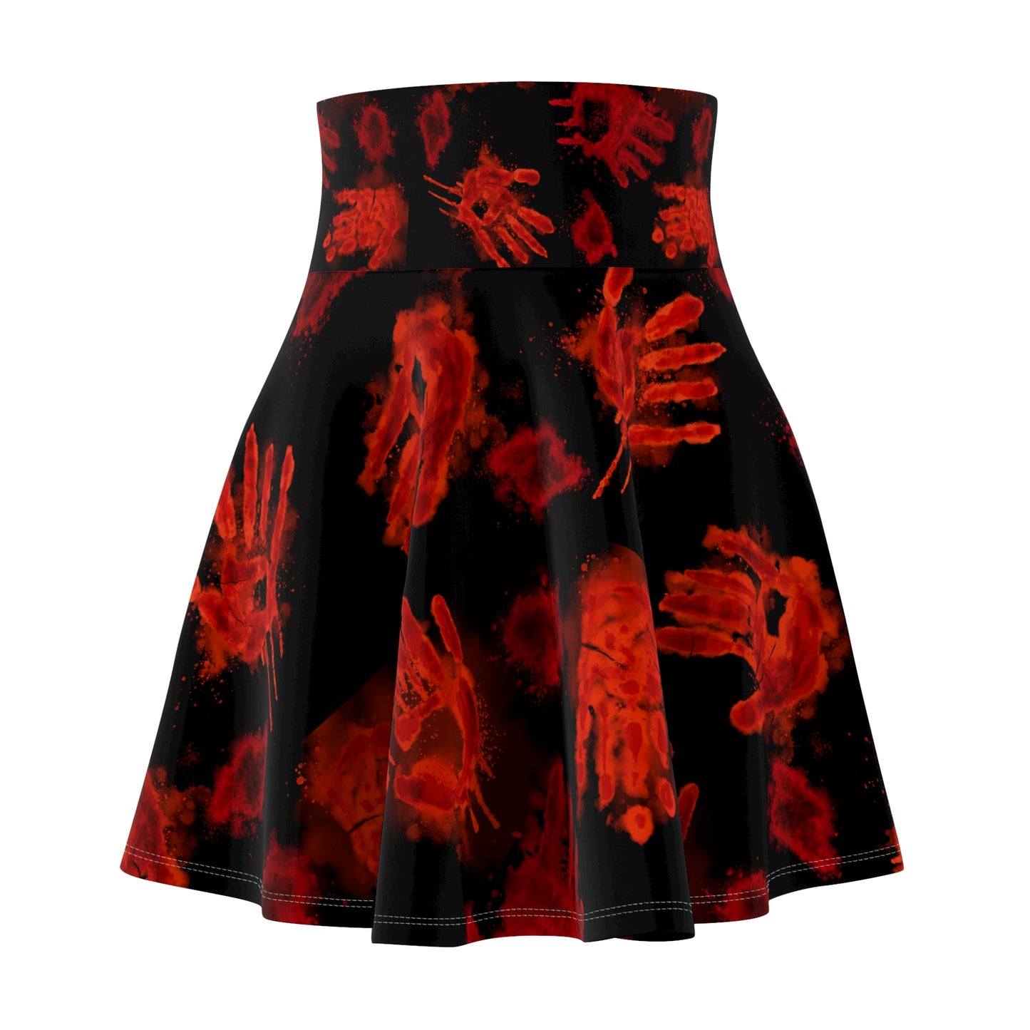 Halloween - Bloody Hands Skirt - Black