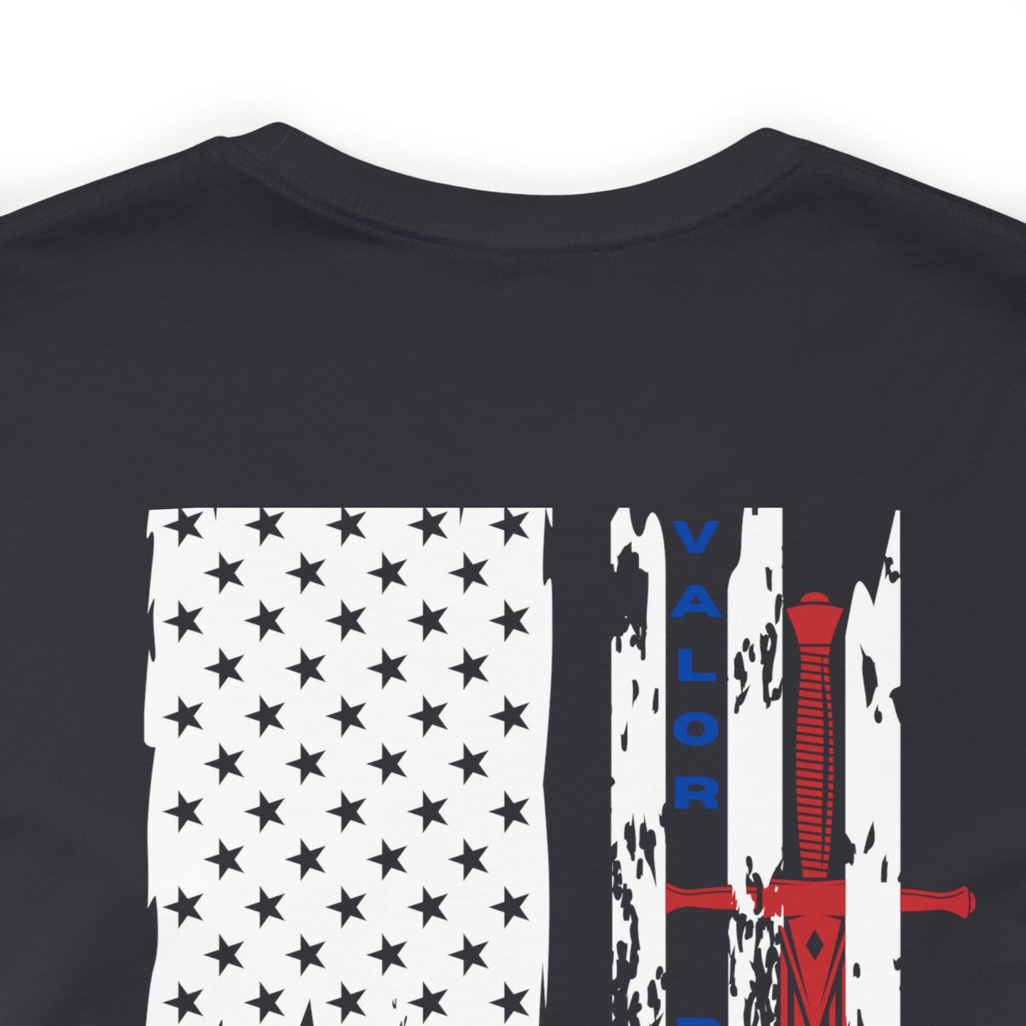 USA Flag (Valor Respect) - Jersey Short Sleeve Tee