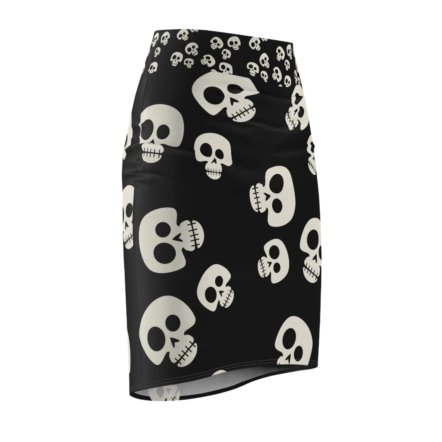 Halloween - Spooky Skulls - Pencil Skirt
