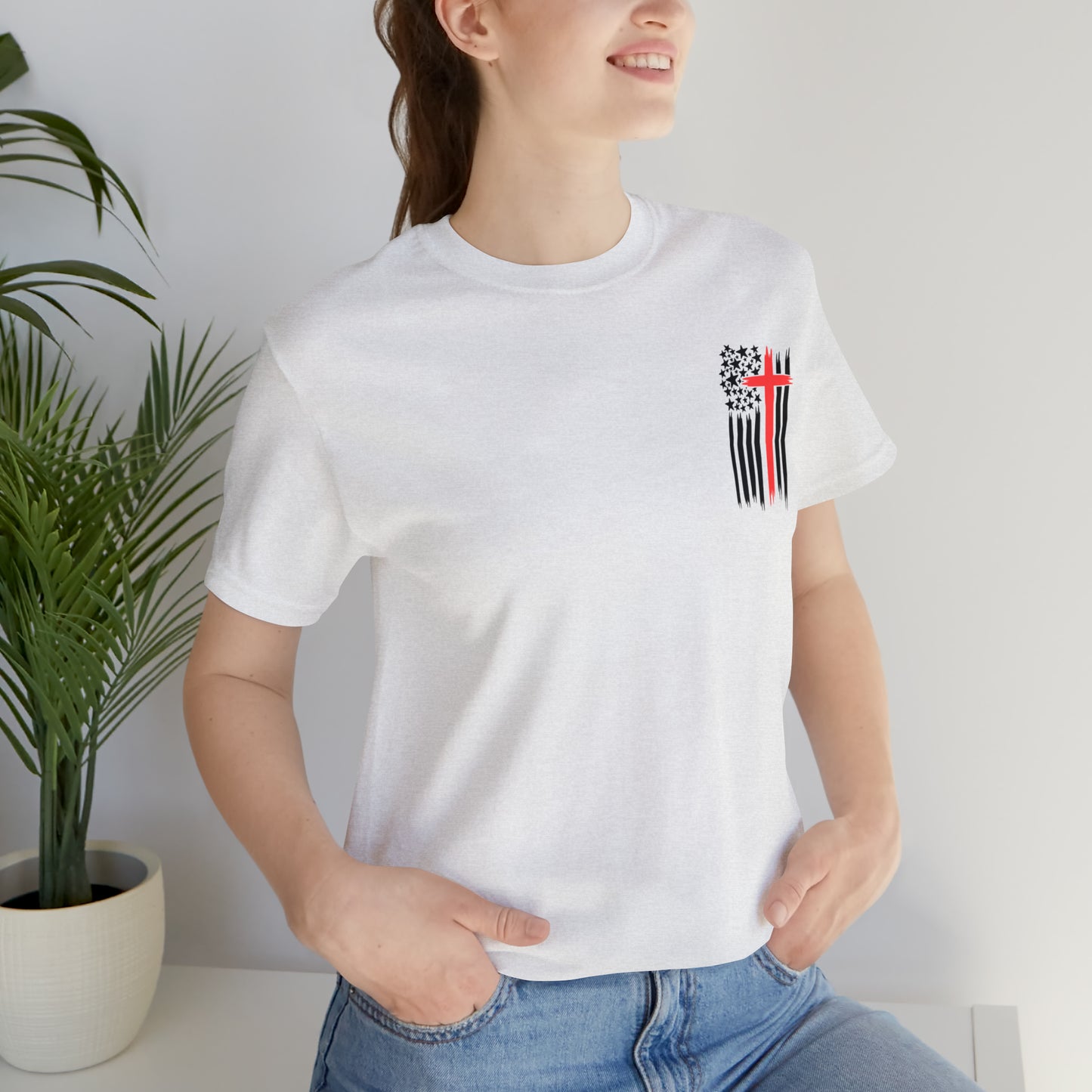 USA Flag (Valor Respect) - Jersey Short Sleeve Tee