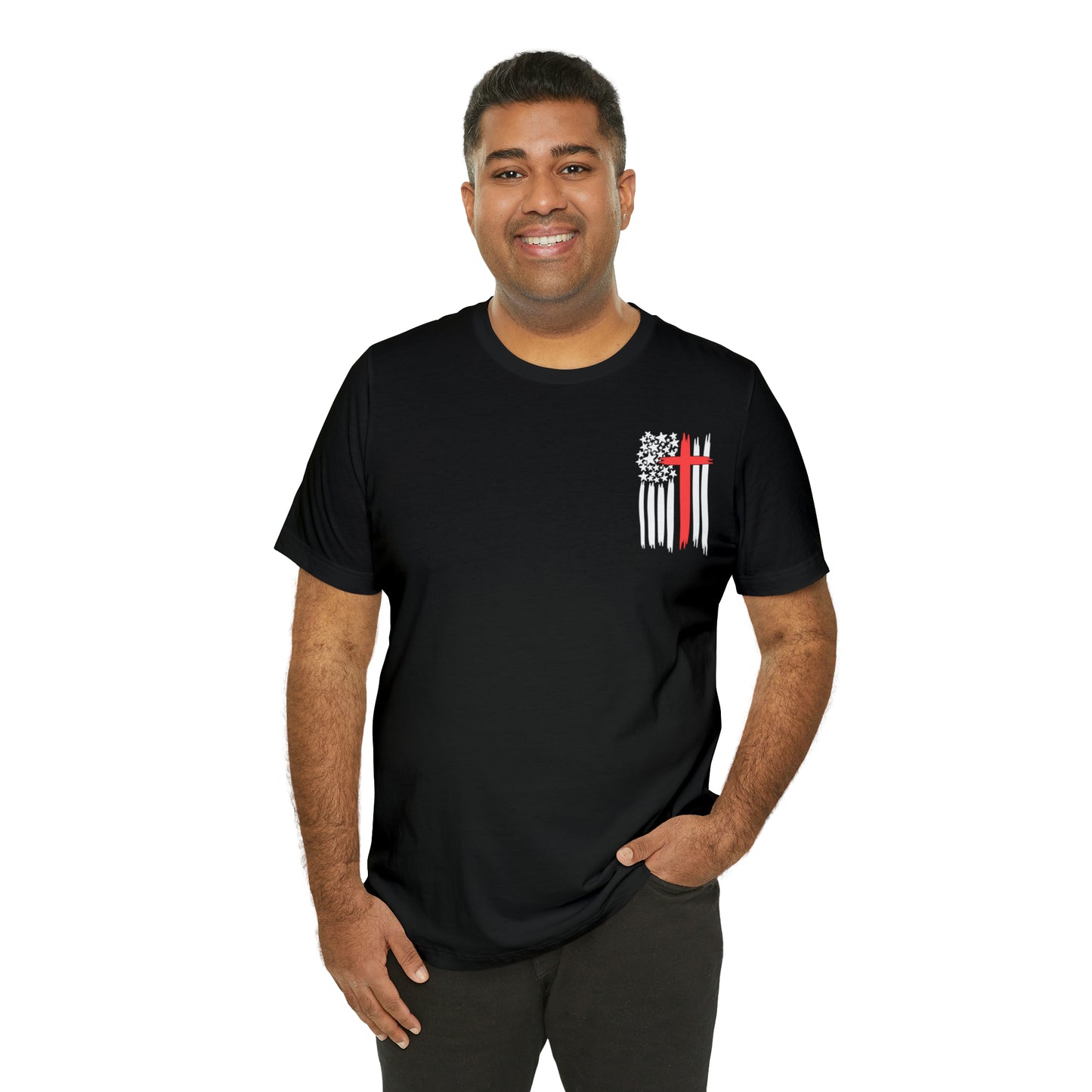 USA Flag (Valor Respect) - Jersey Short Sleeve Tee