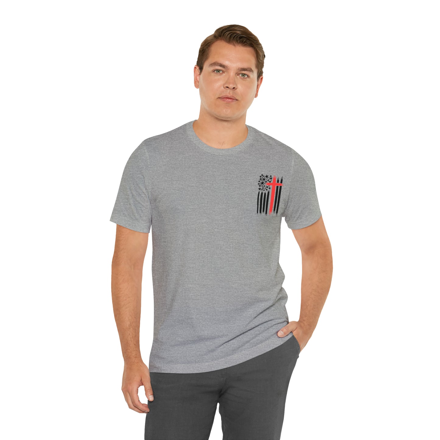 USA Flag (Valor Respect) - Jersey Short Sleeve Tee