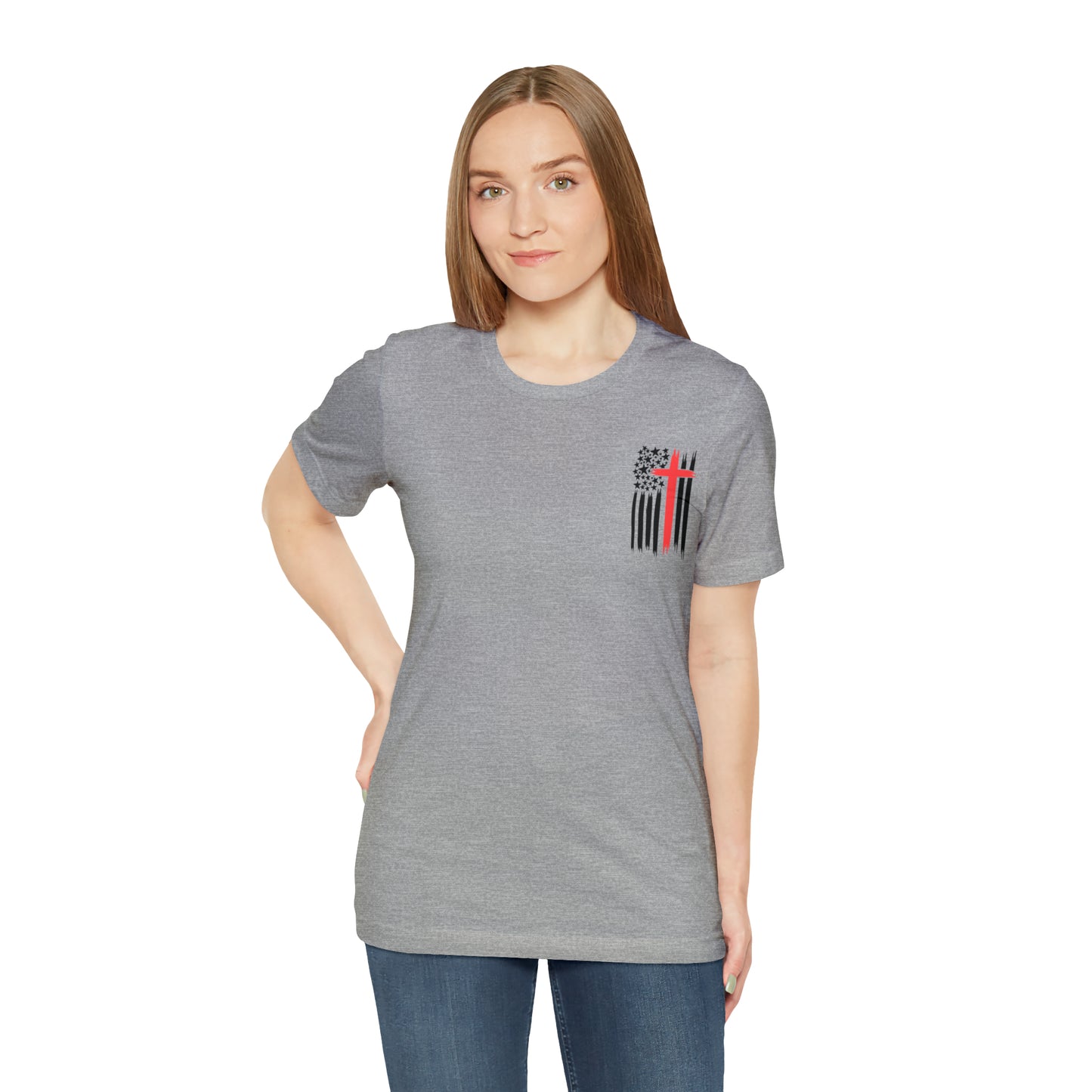 USA Flag (Valor Respect) - Jersey Short Sleeve Tee
