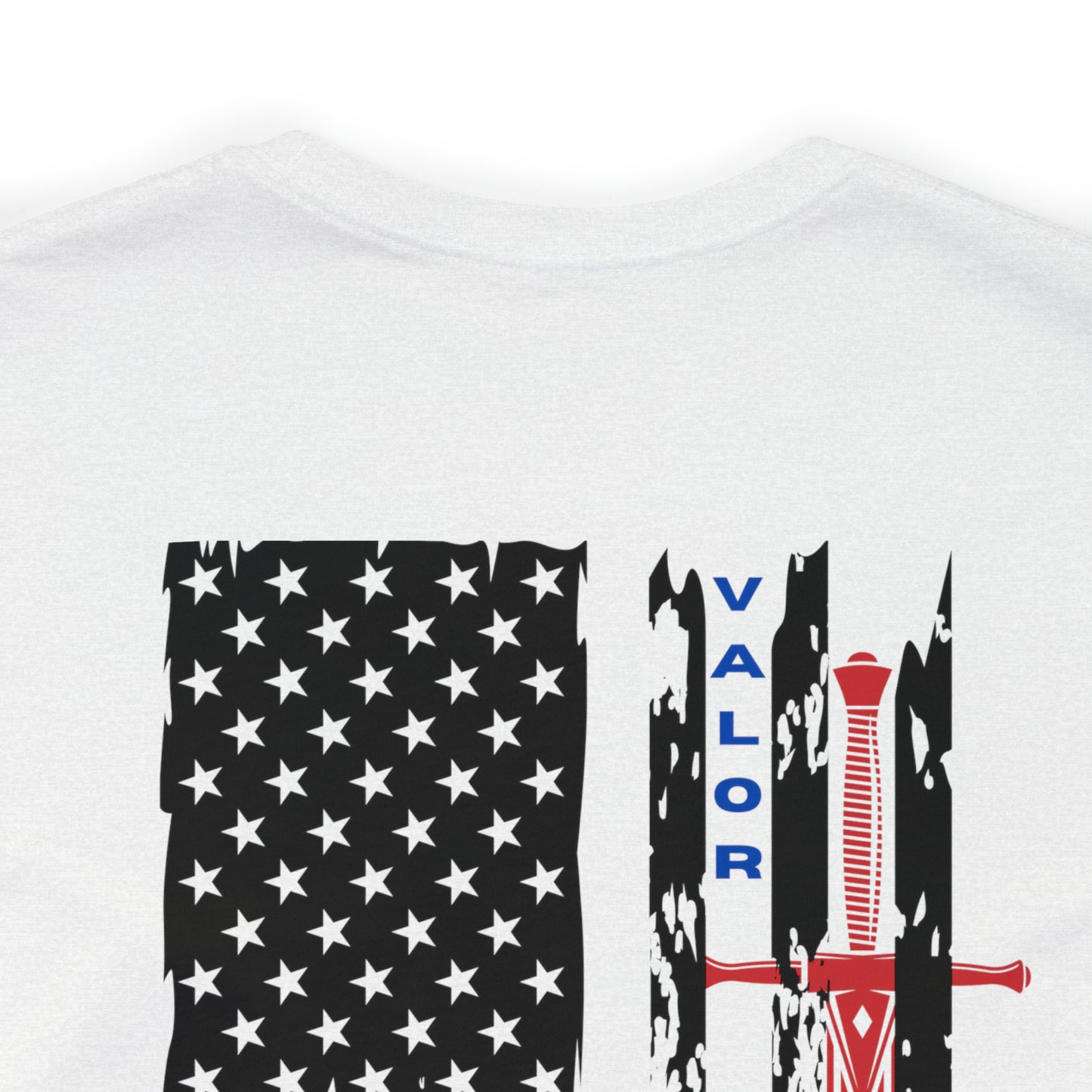 USA Flag (Valor Respect) - Jersey Short Sleeve Tee