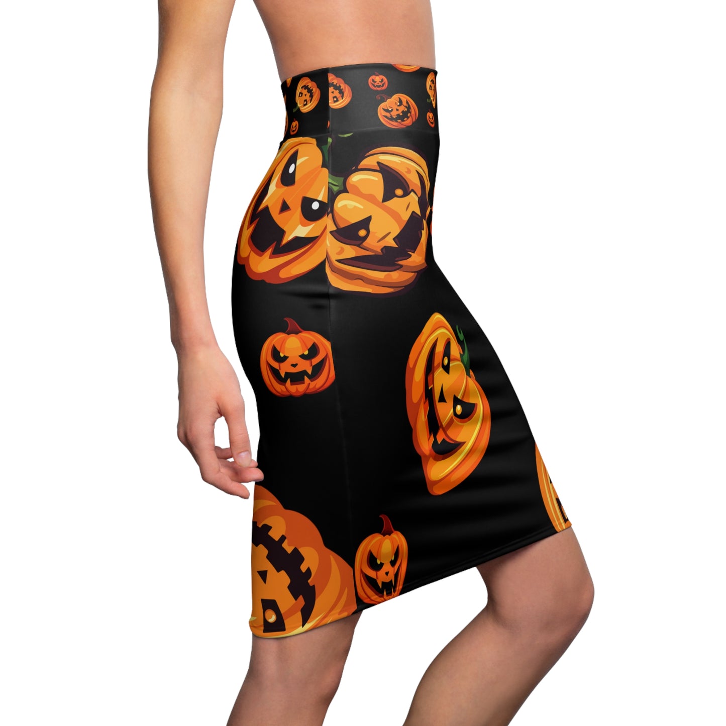 Halloween - Pumpkin - Pencil Skirt