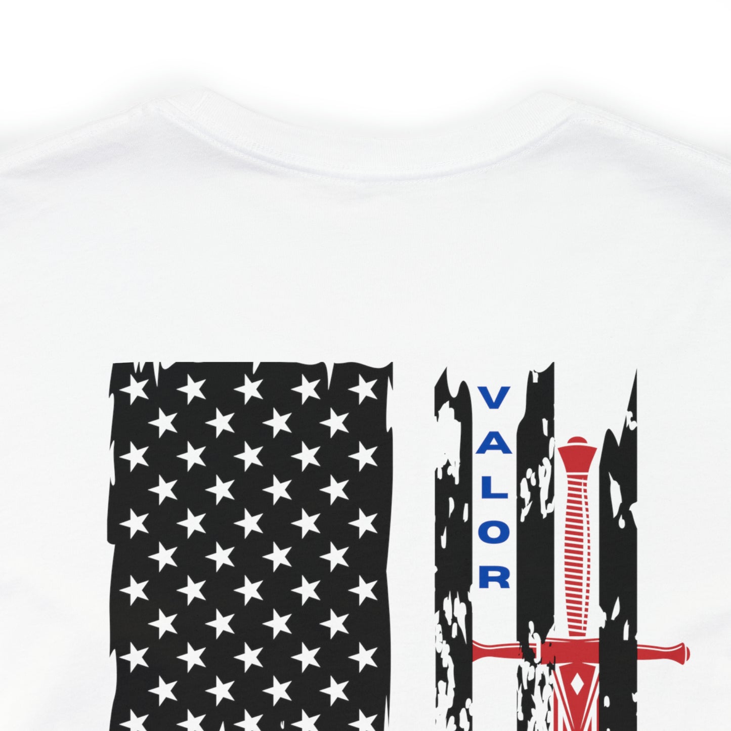 USA Flag (Valor Respect) - Jersey Short Sleeve Tee