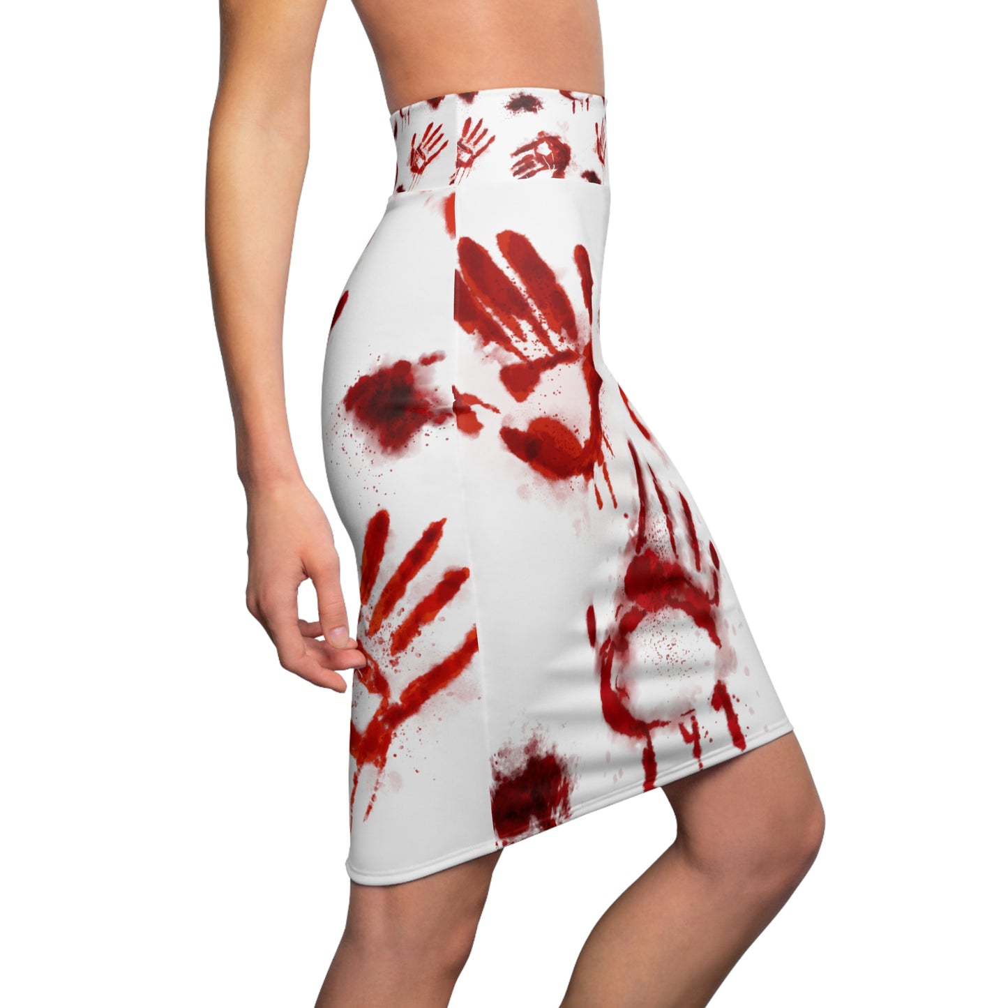 Halloween - Bloody Hands - Pencil Skirt