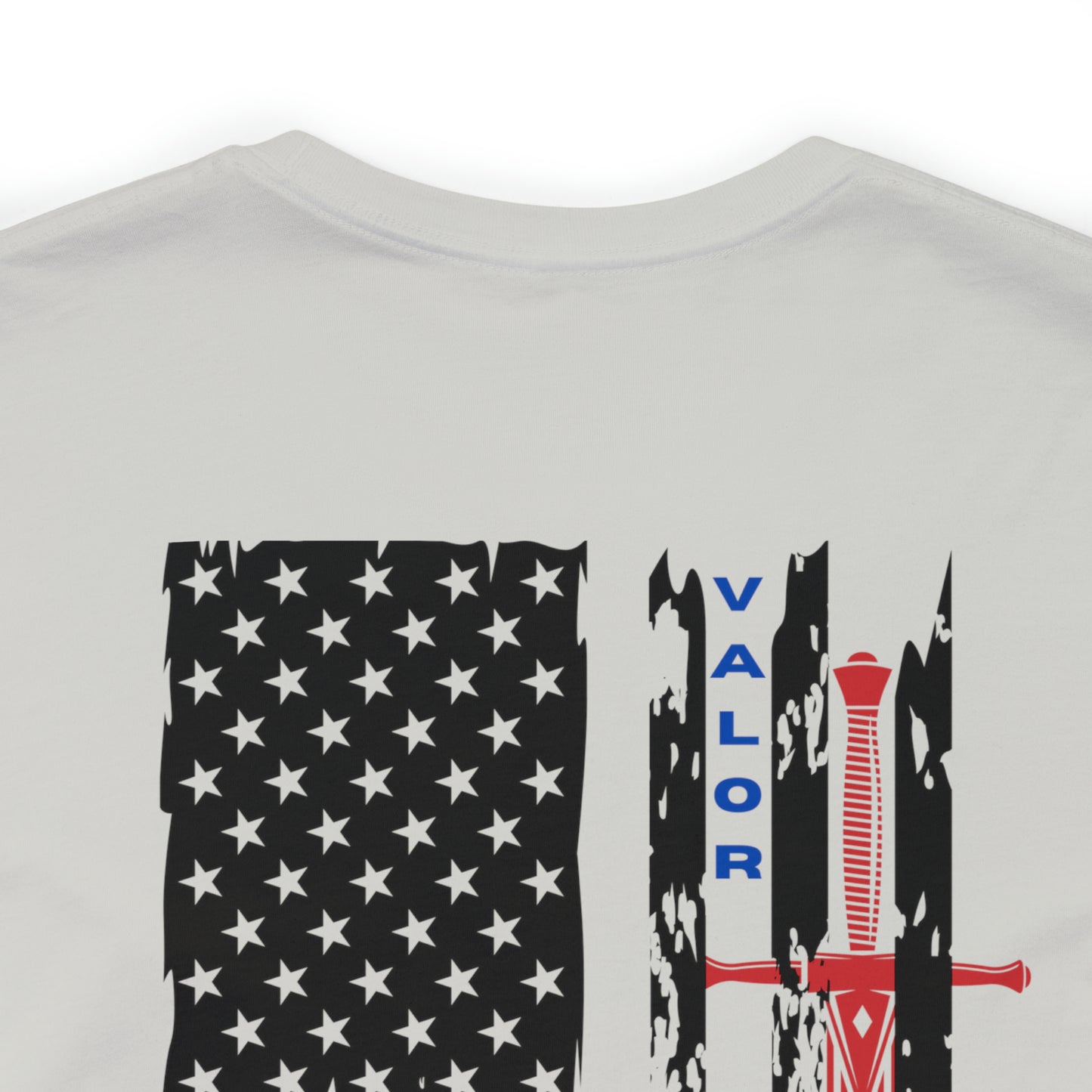 USA Flag (Valor Respect) - Jersey Short Sleeve Tee