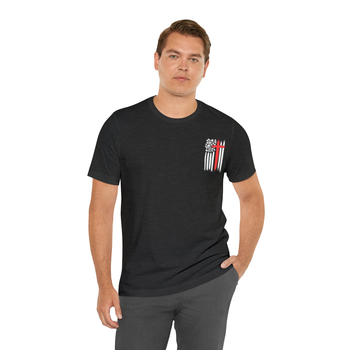 USA Flag (Valor Respect) - Jersey Short Sleeve Tee