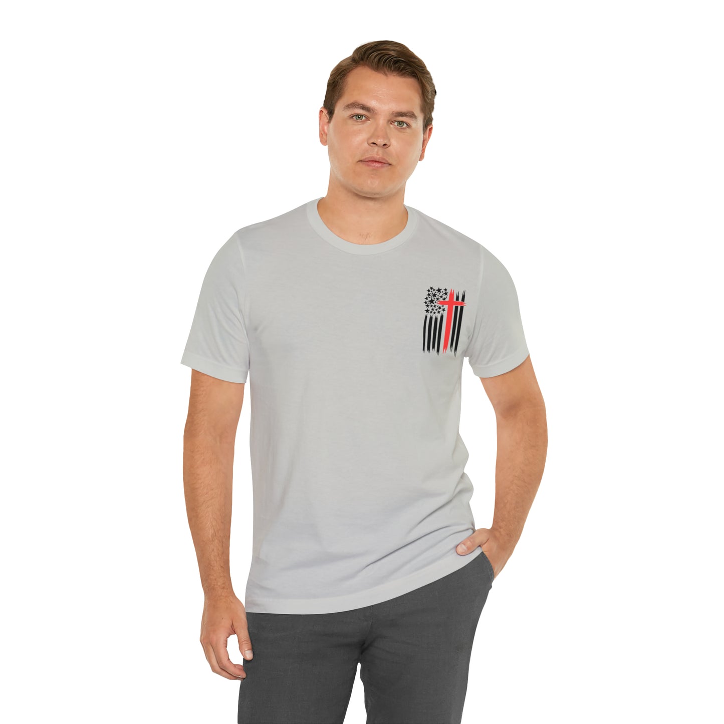 USA Flag (Valor Respect) - Jersey Short Sleeve Tee