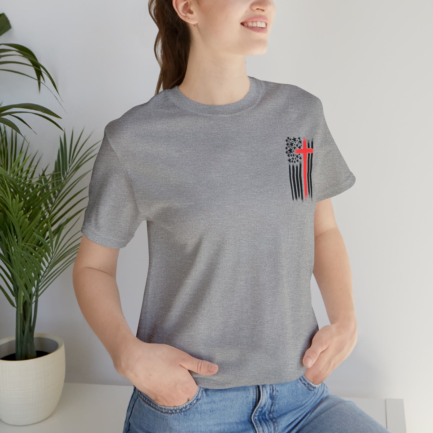 USA Flag (Valor Respect) - Jersey Short Sleeve Tee