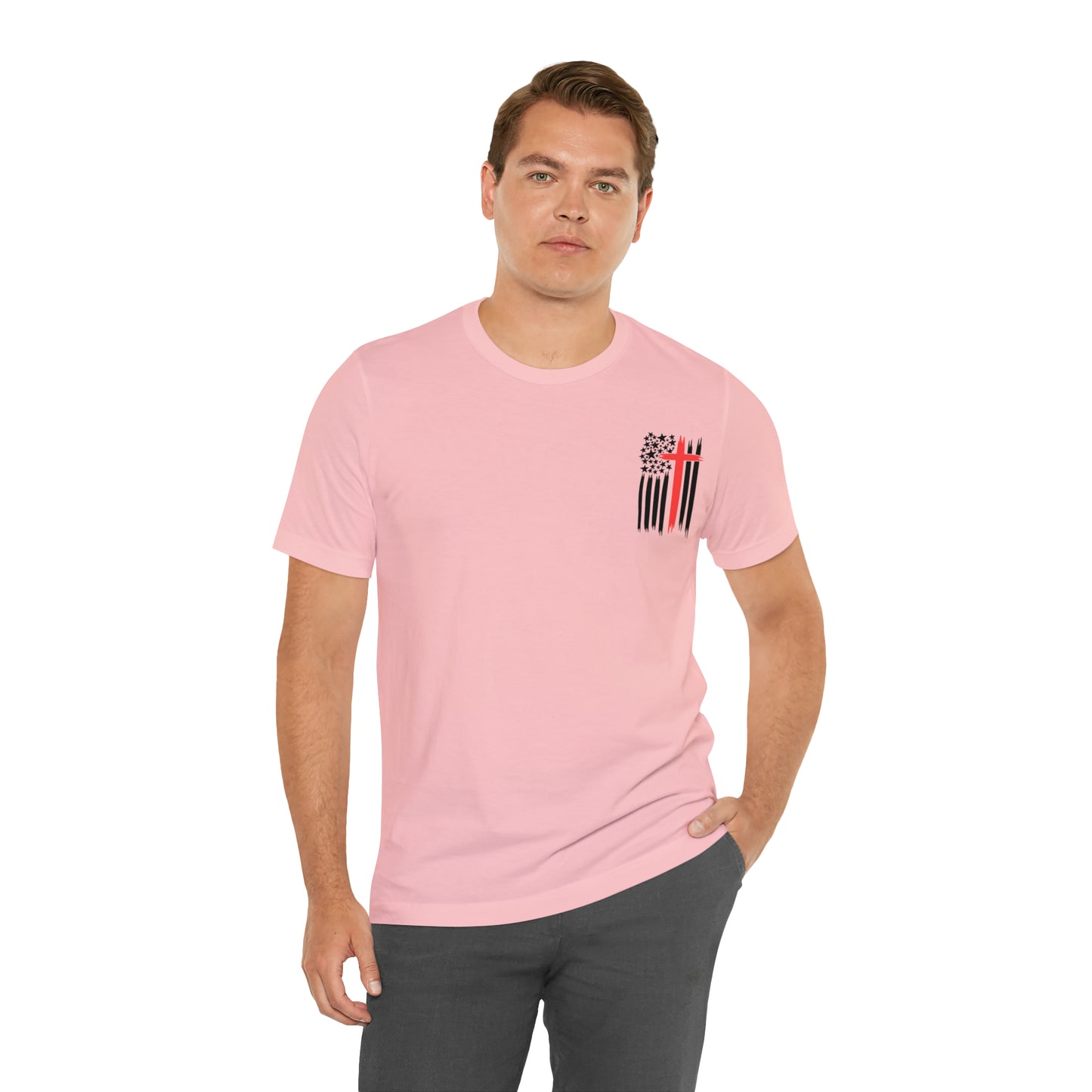 USA Flag (Valor Respect) - Jersey Short Sleeve Tee