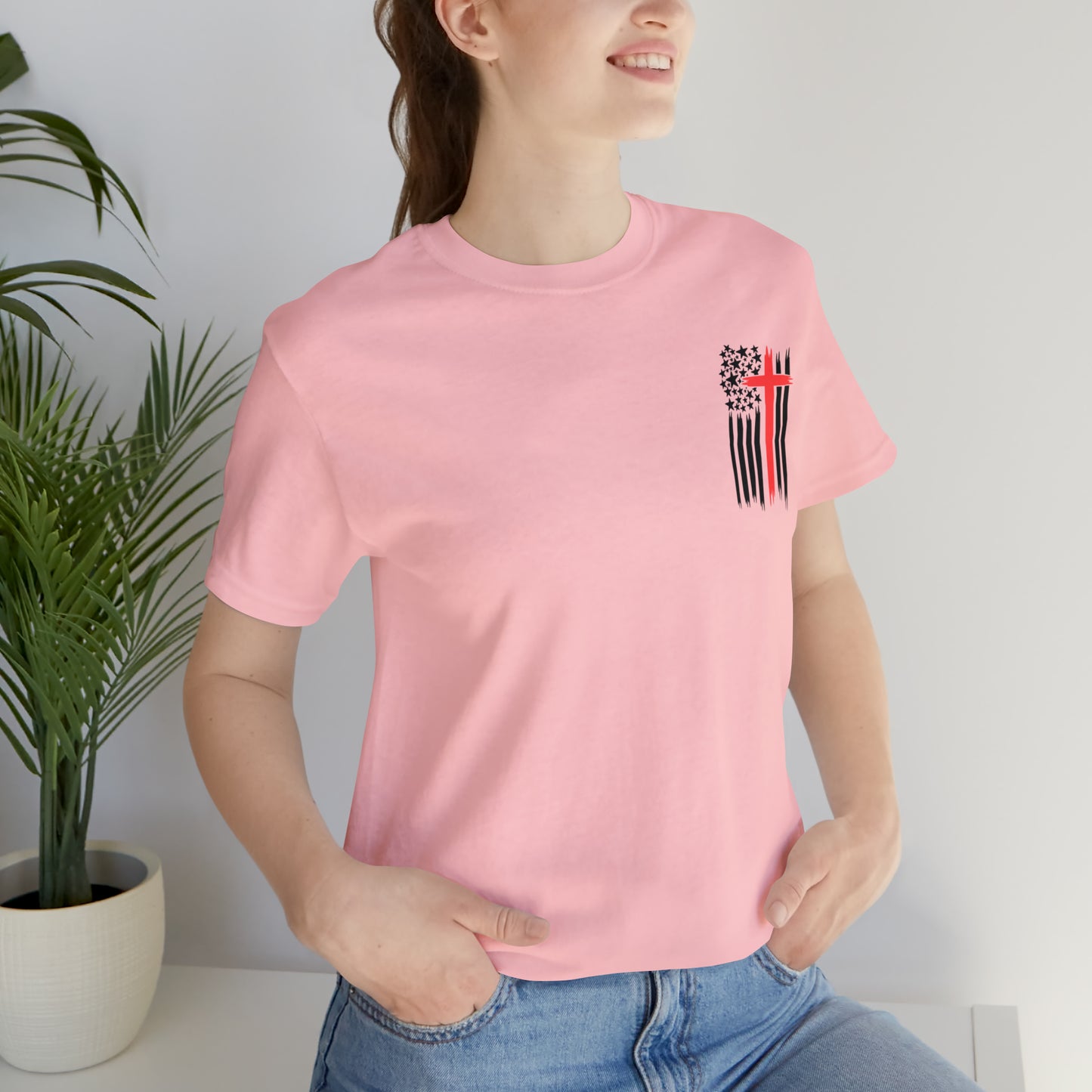 USA Flag (Valor Respect) - Jersey Short Sleeve Tee