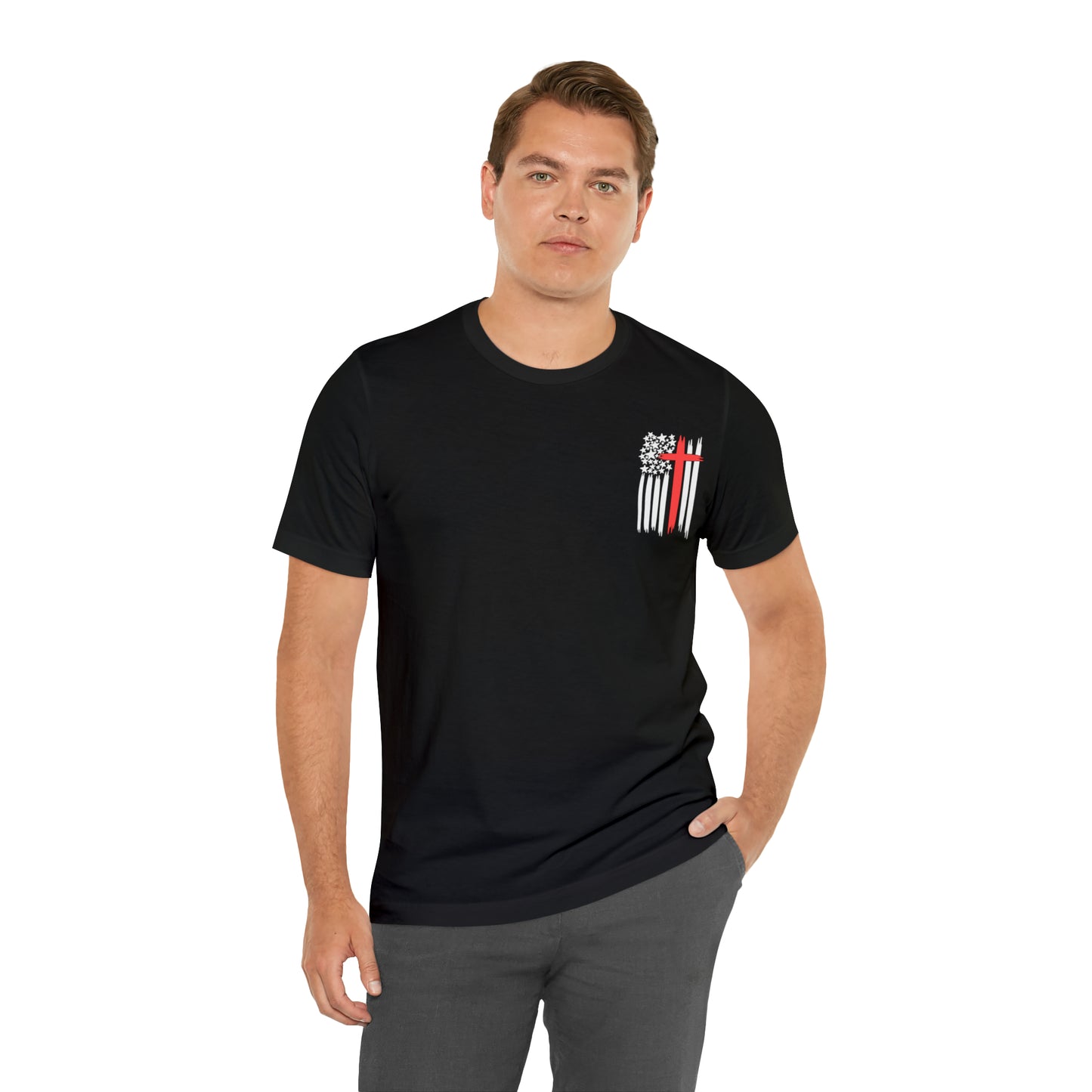 USA Flag (Valor Respect) - Jersey Short Sleeve Tee