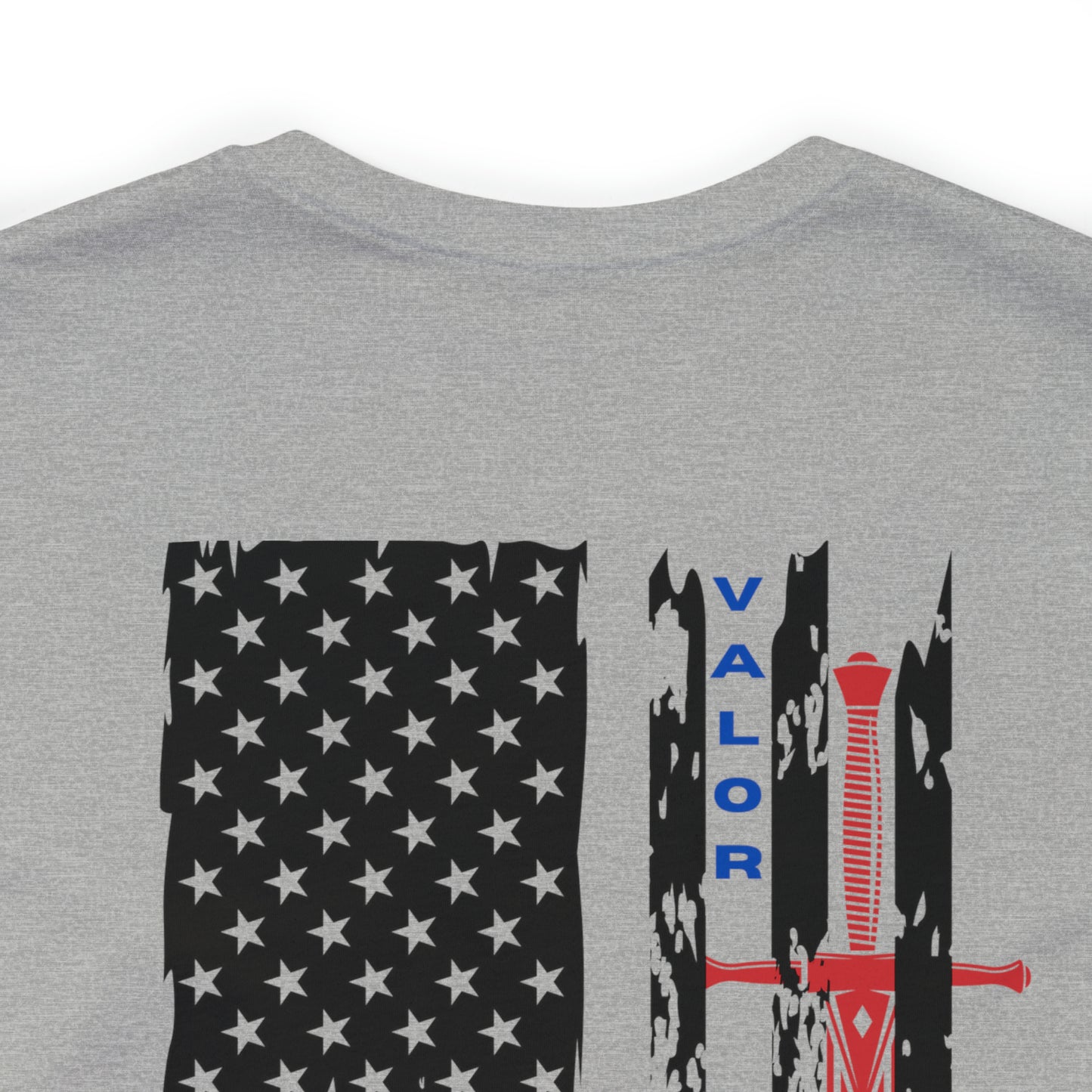 USA Flag (Valor Respect) - Jersey Short Sleeve Tee