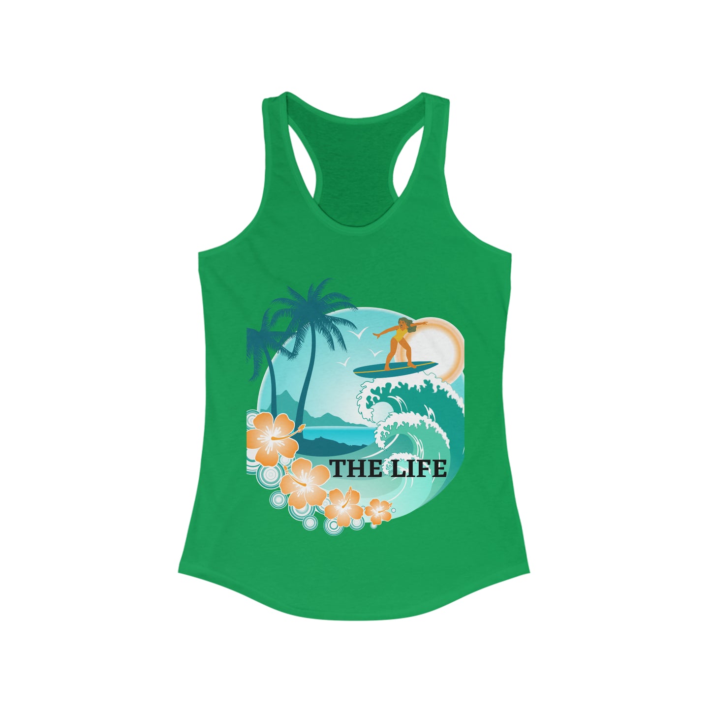 The Life - Beach - Ideal Racerback Tank