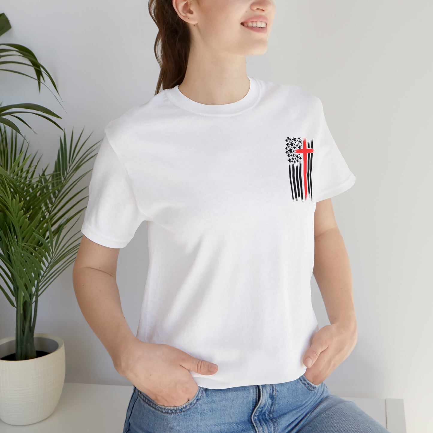 USA Flag (Valor Respect) - Jersey Short Sleeve Tee