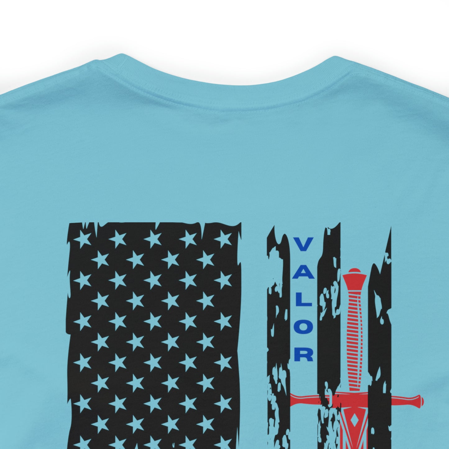 USA Flag (Valor Respect) - Jersey Short Sleeve Tee