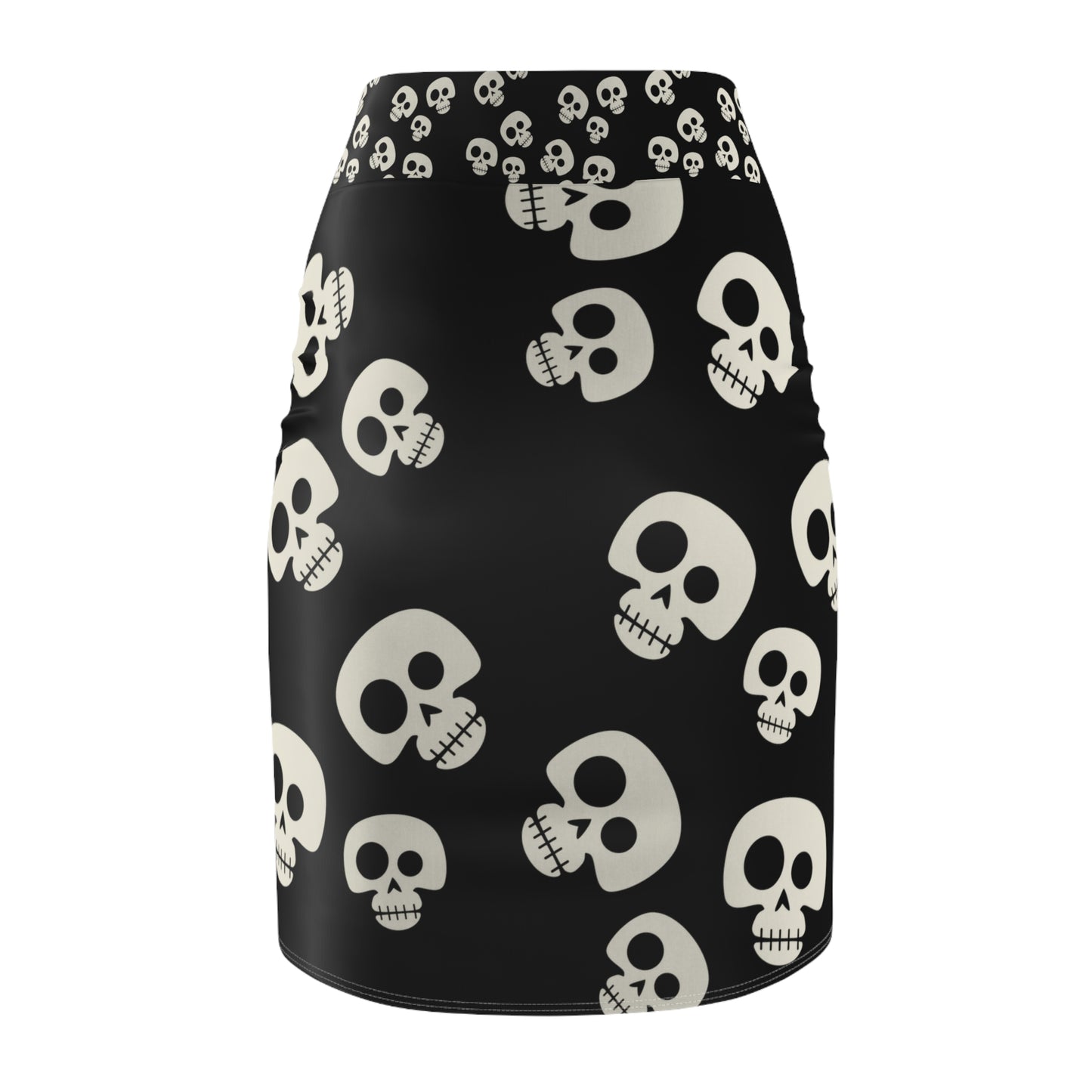 Halloween - Spooky Skulls - Pencil Skirt