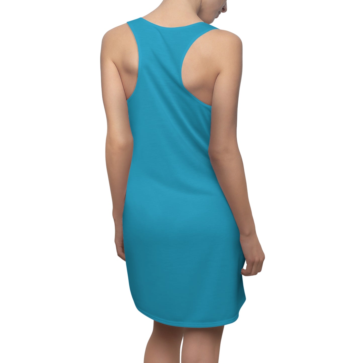 Beach Wear 02 Cut & Sew Racerback Dress (Turquoise)