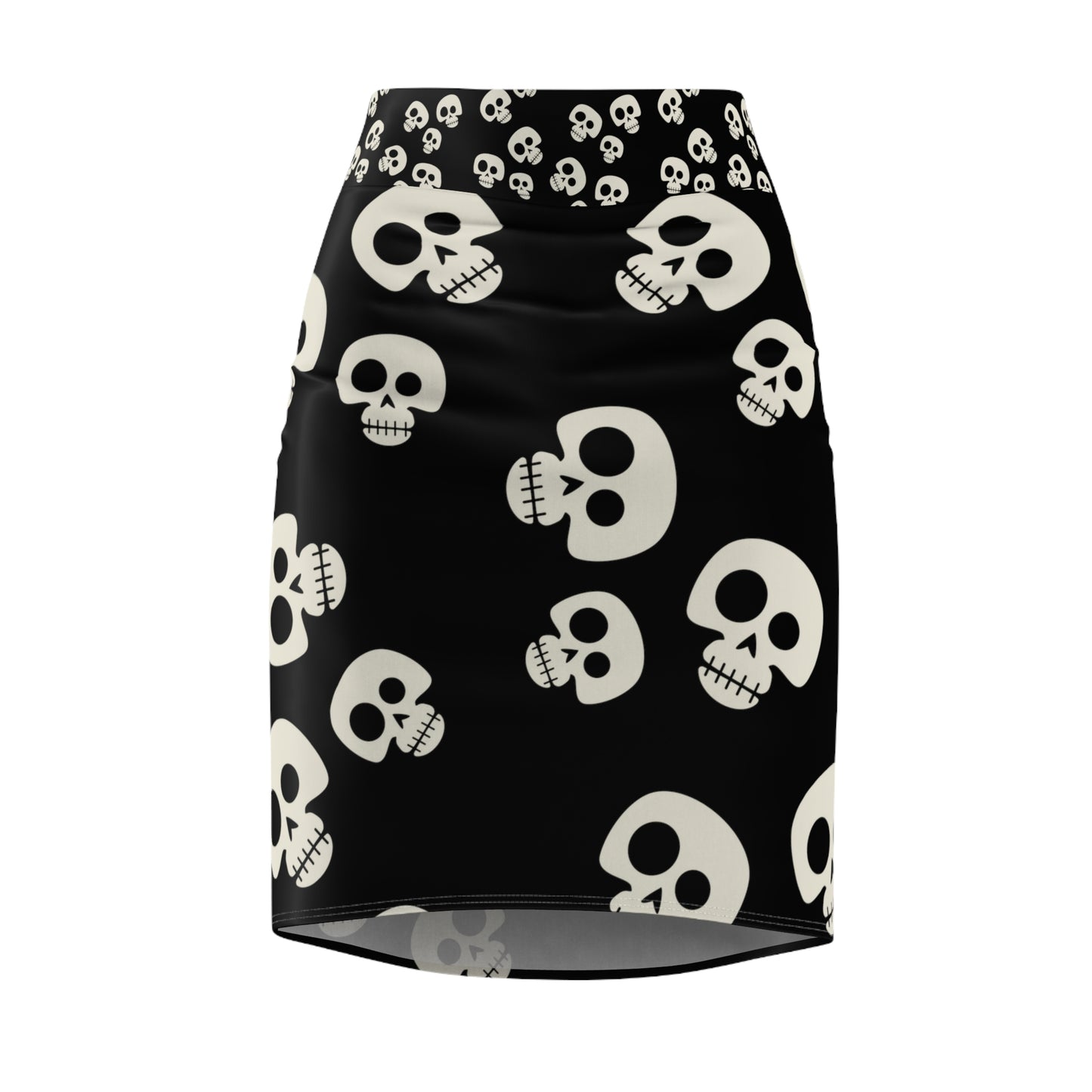 Halloween - Spooky Skulls - Pencil Skirt