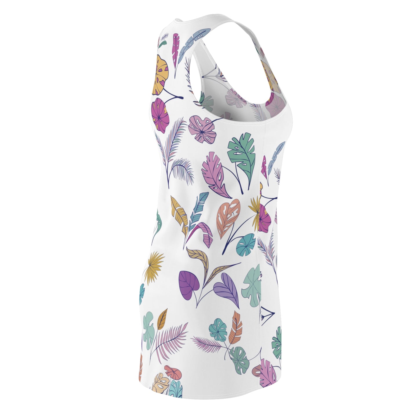 Pastel Leaves Cut & Sew Racerback Dress