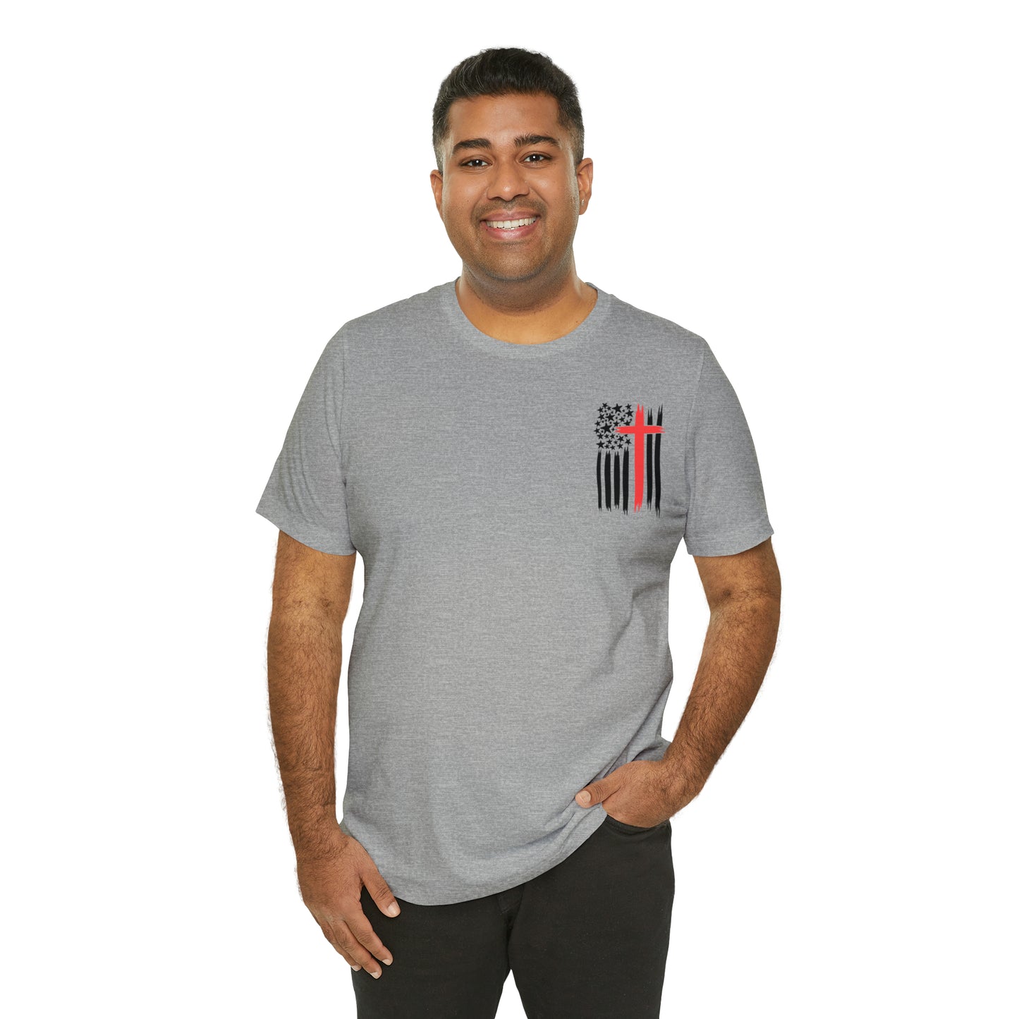 USA Flag (Valor Respect) - Jersey Short Sleeve Tee