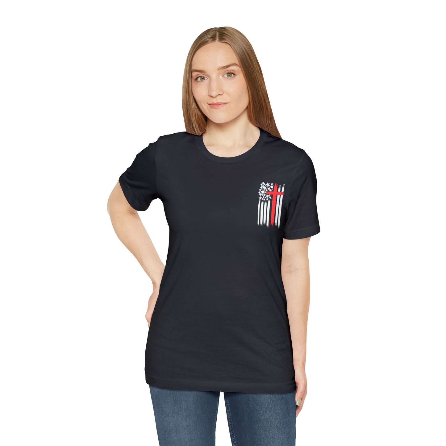 USA Flag (Valor Respect) - Jersey Short Sleeve Tee