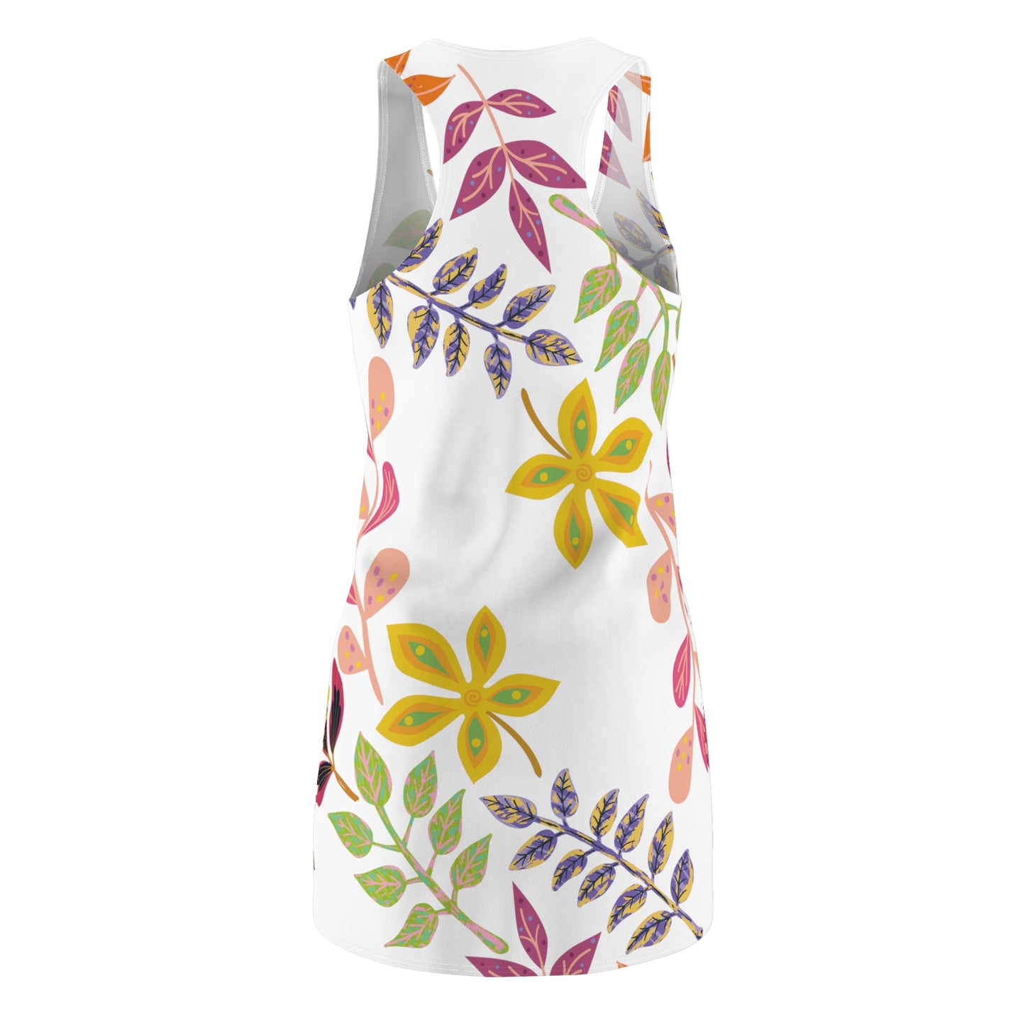 Leaves Cut & Sew Racerback Dress 01