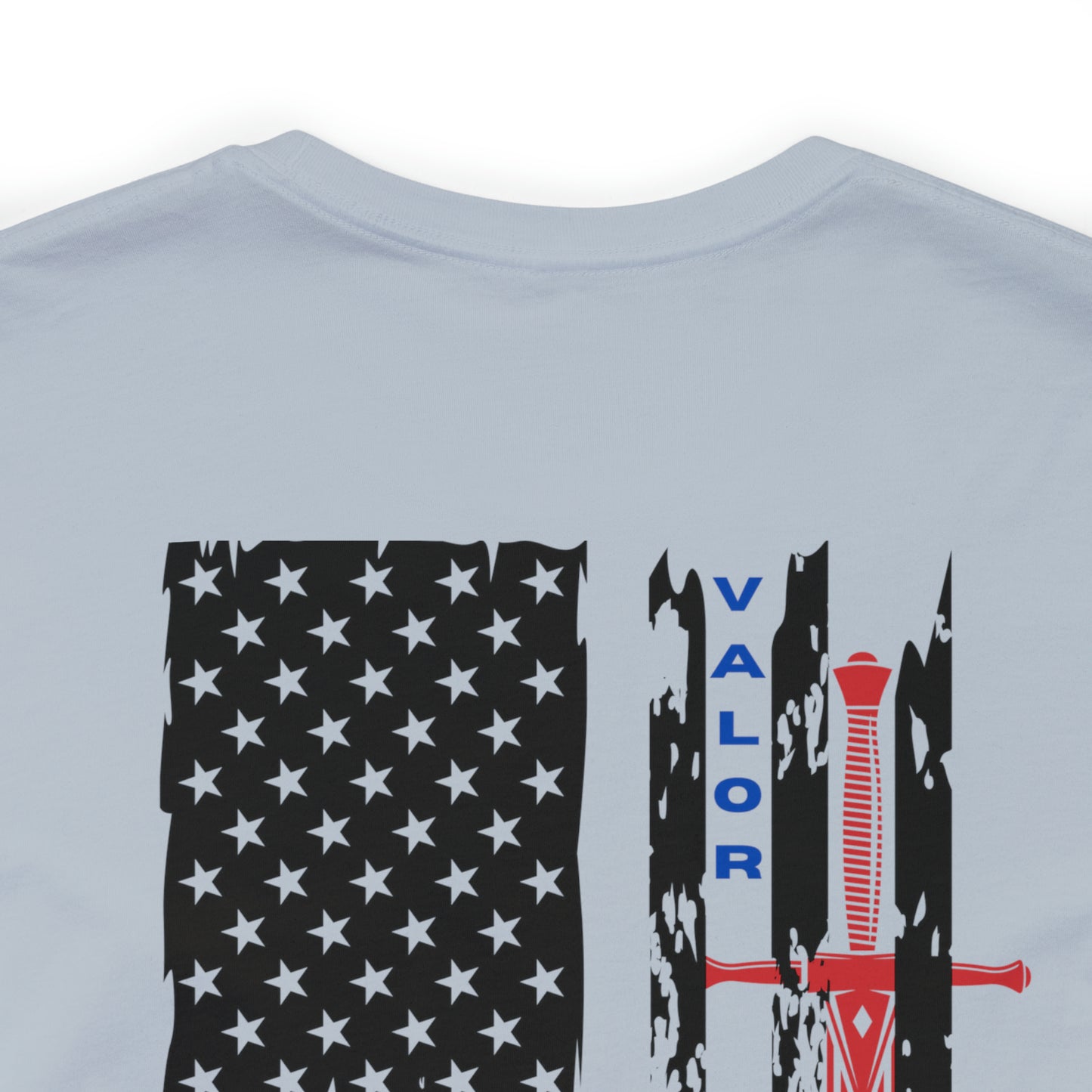 USA Flag (Valor Respect) - Jersey Short Sleeve Tee