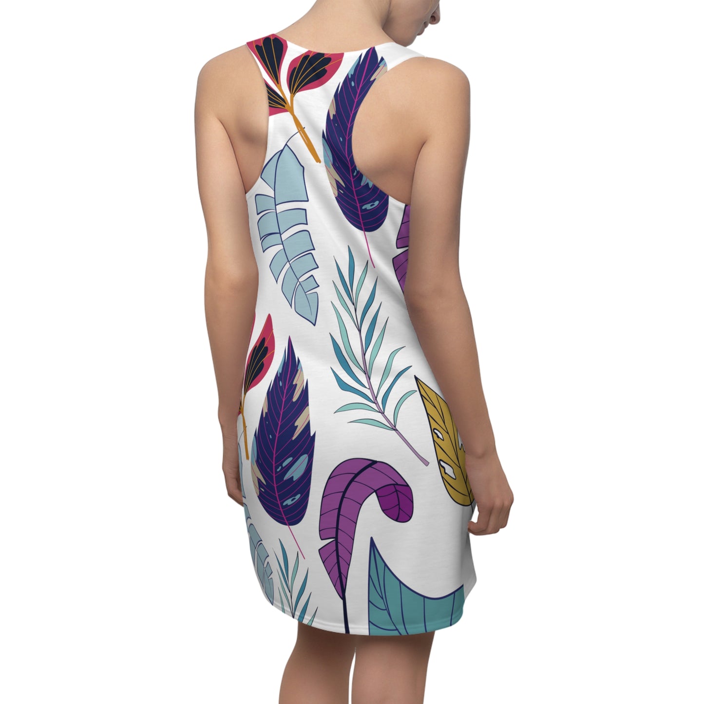 Colorful Leaves 01 Cut & Sew Racerback Dress