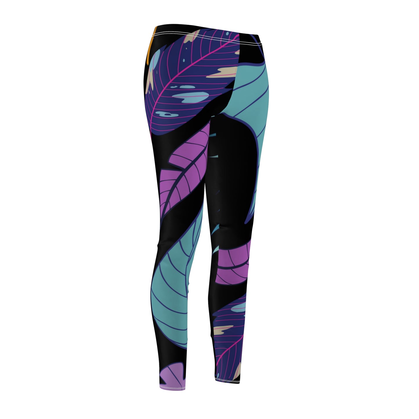 Large Jungle Leaves Cut & Sew Casual Leggings