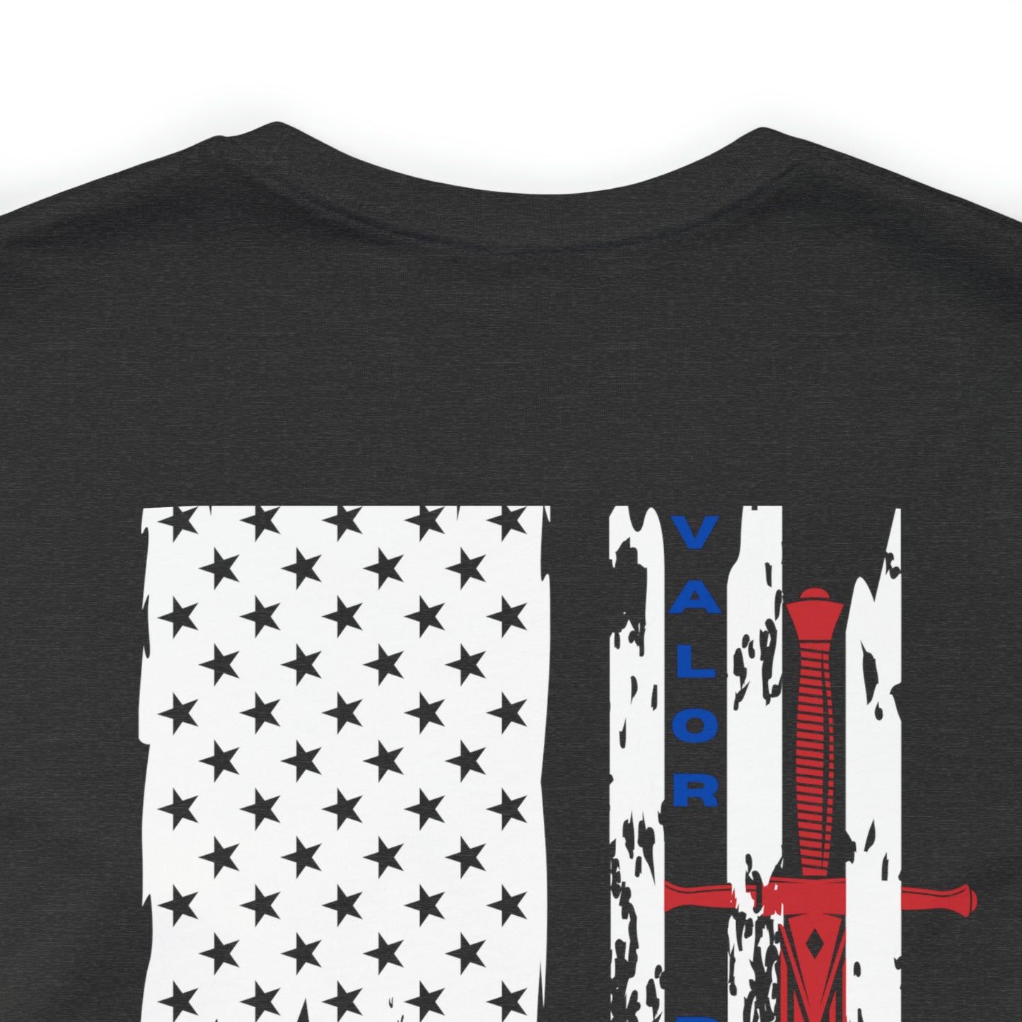 USA Flag (Valor Respect) - Jersey Short Sleeve Tee