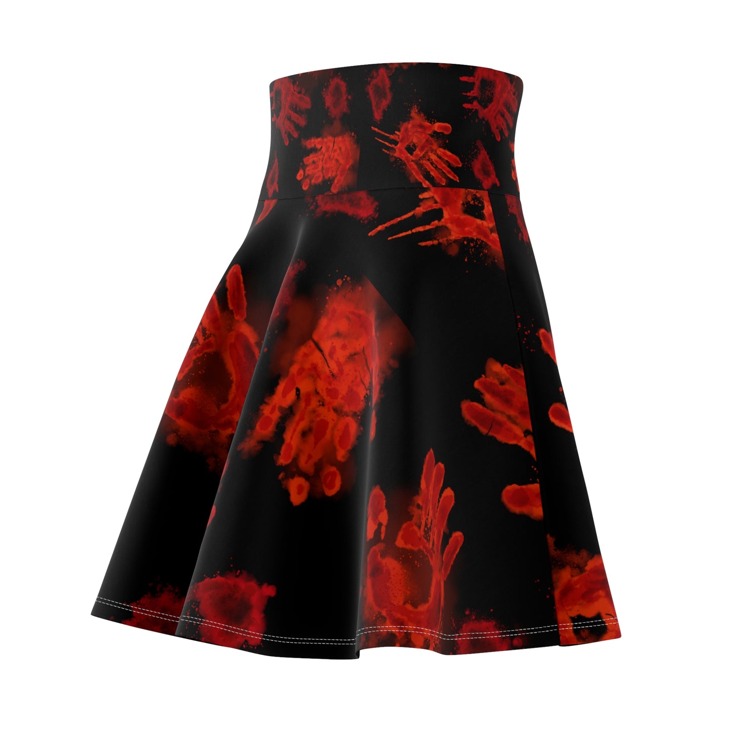 Halloween - Bloody Hands Skirt - Black