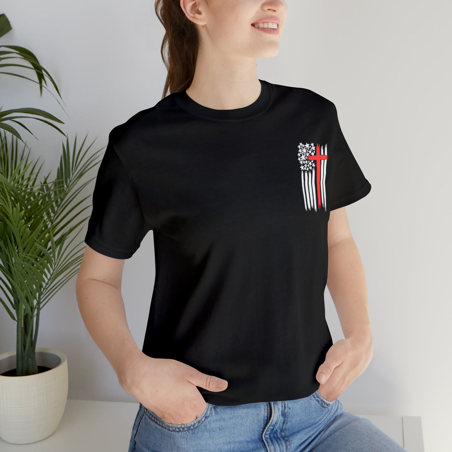 USA Flag (Valor Respect) - Jersey Short Sleeve Tee