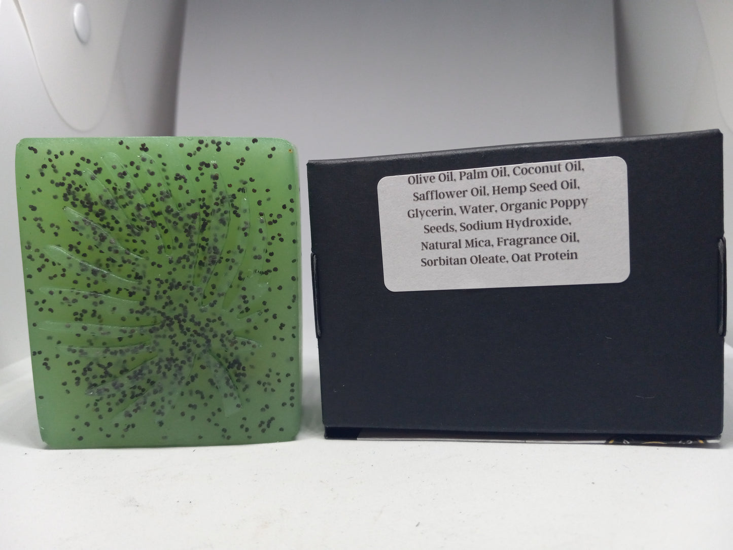 Eucalyptus and Cotton - Hand Poured Exfoliating Olive Oil / Hemp Seed Oil soap