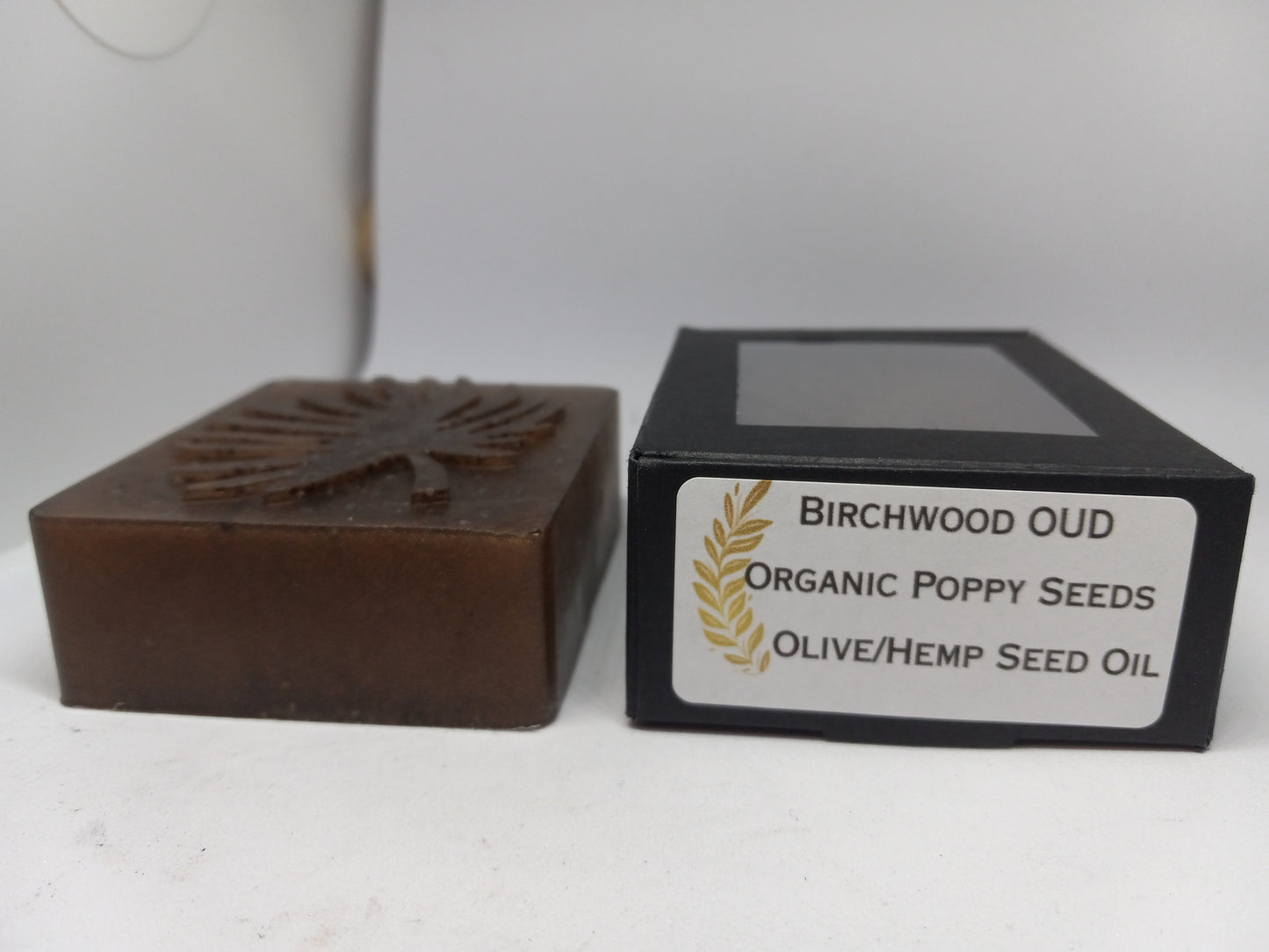 Birchwood OUD - Hand Poured Exfoliating Olive Oil / Hemp Seed Oil Soap