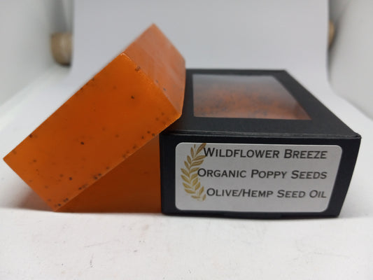 Wildflower Breeze - Hand Poured Exfoliating Olive Oil / Hemp Seed Oil Soap