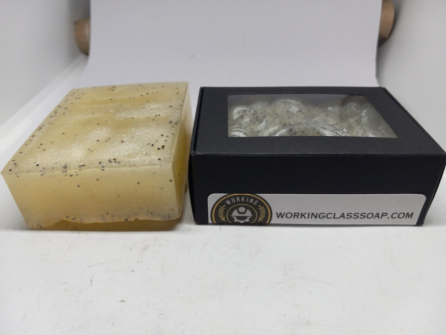 Winter Peppermint - Hand Poured Exfoliating Olive Oil / Hemp Seed Oil Soap