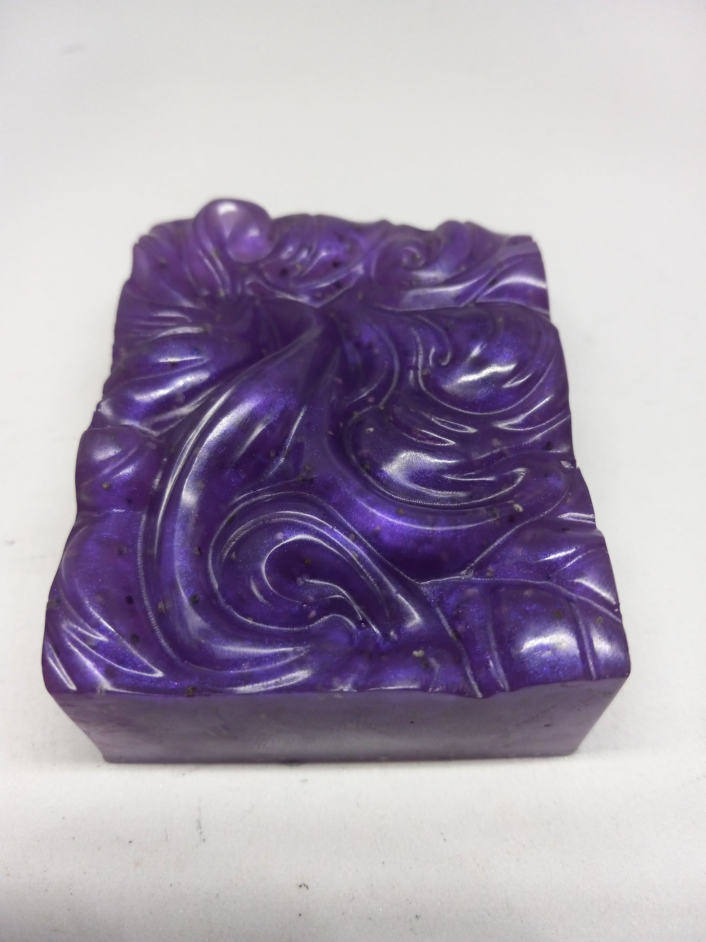 Night Violet - Hand Poured Exfoliating Olive Oil / Hemp Seed Oil Soap