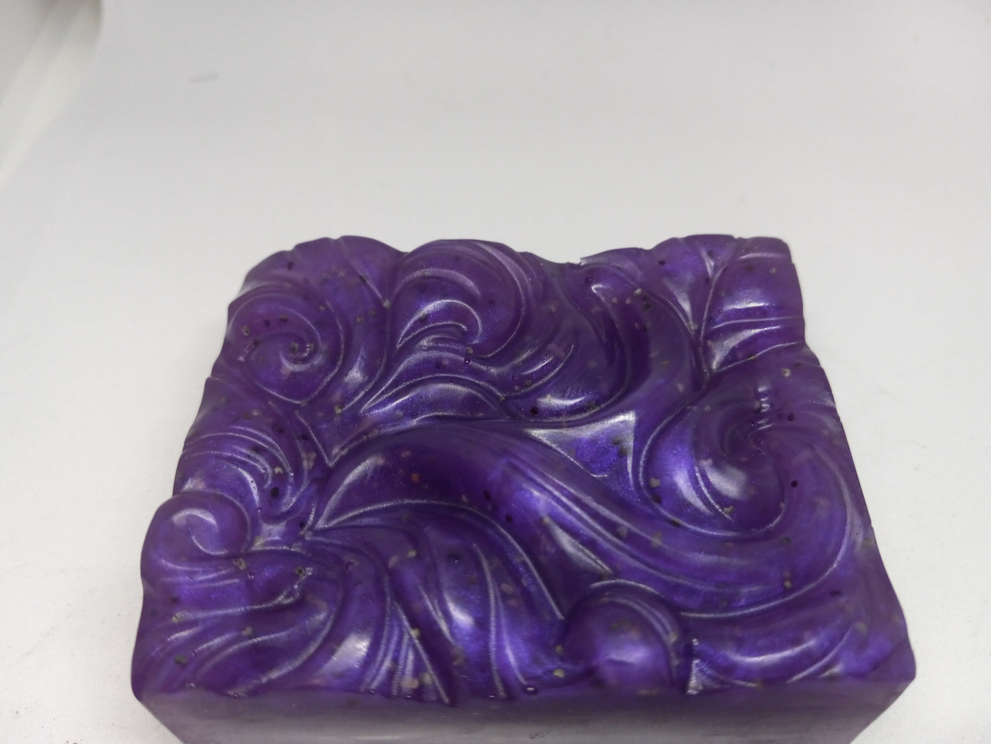 Night Violet - Hand Poured Exfoliating Olive Oil / Hemp Seed Oil Soap