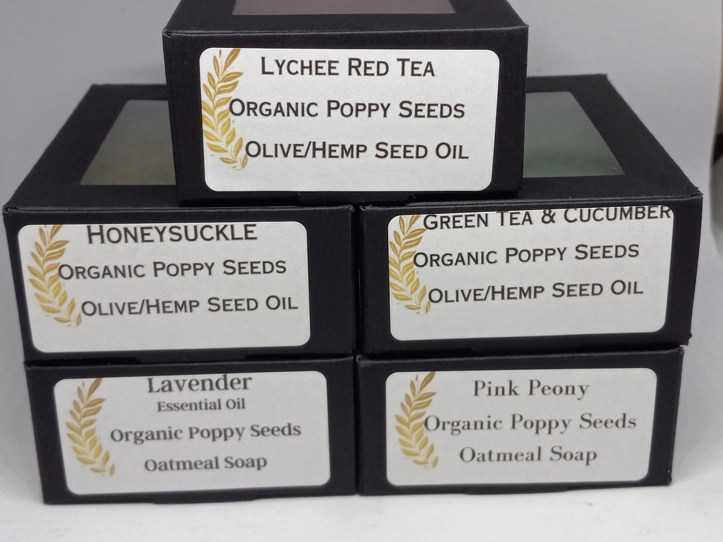 Flowers and Teas - gift set of 5 soaps