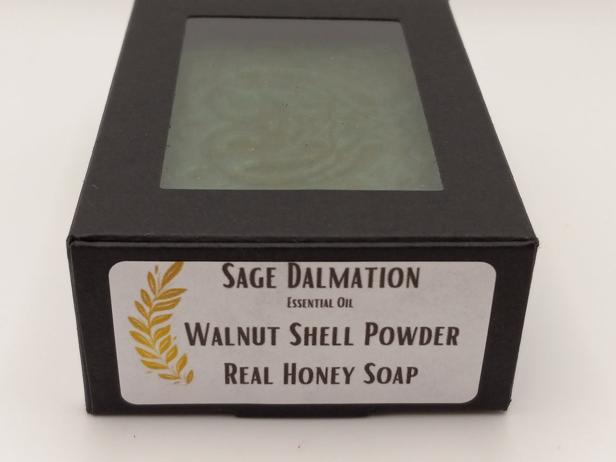 Sage Dalmatian - Hand Poured Exfoliating Honey Soap