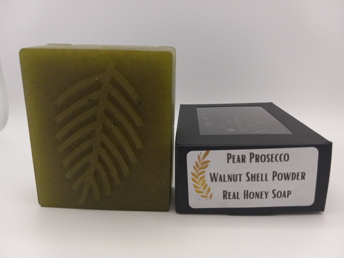 Pear Prosecco - Hand Poured Exfoliating Honey Soap