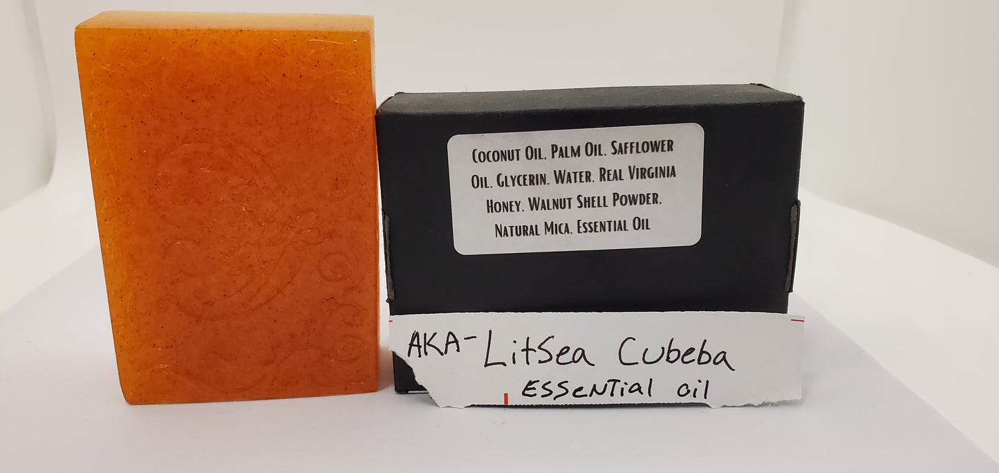 Earth Orange - Hand Poured Exfoliating Honey Soap