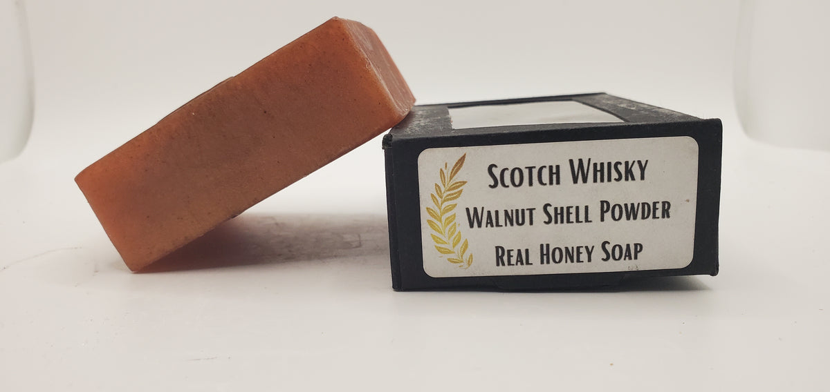 Scotch Whisky - Hand Poured Exfoliating Honey Soap
