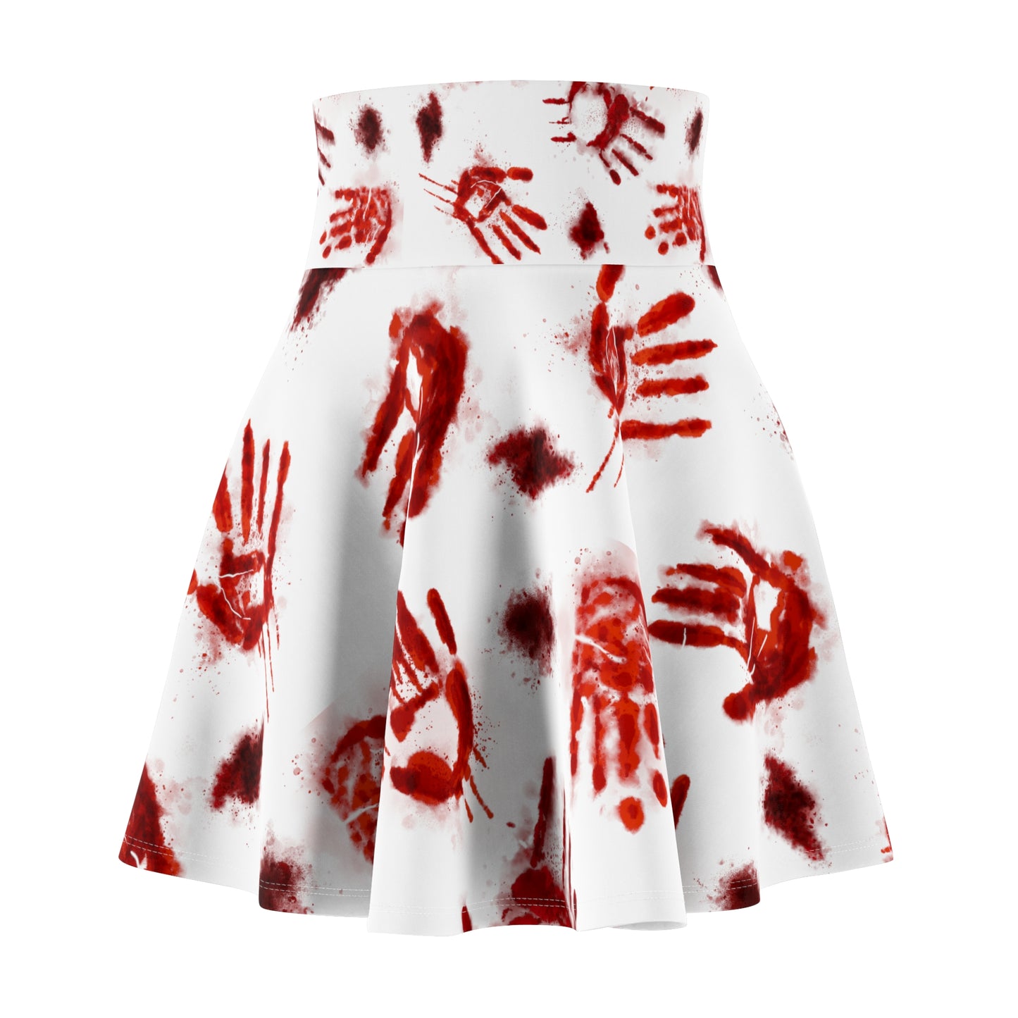 Halloween - Bloody Hands Skirt - White