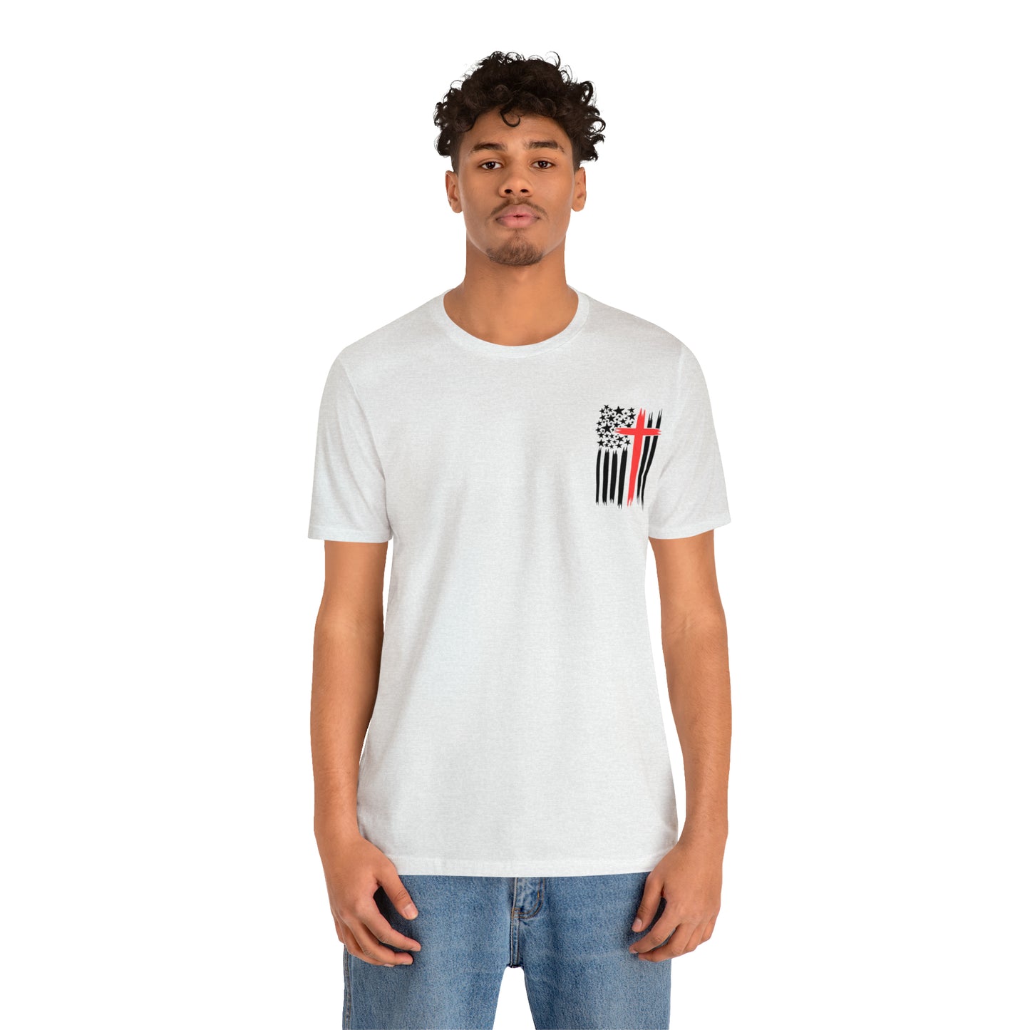 USA Flag (Valor Respect) - Jersey Short Sleeve Tee